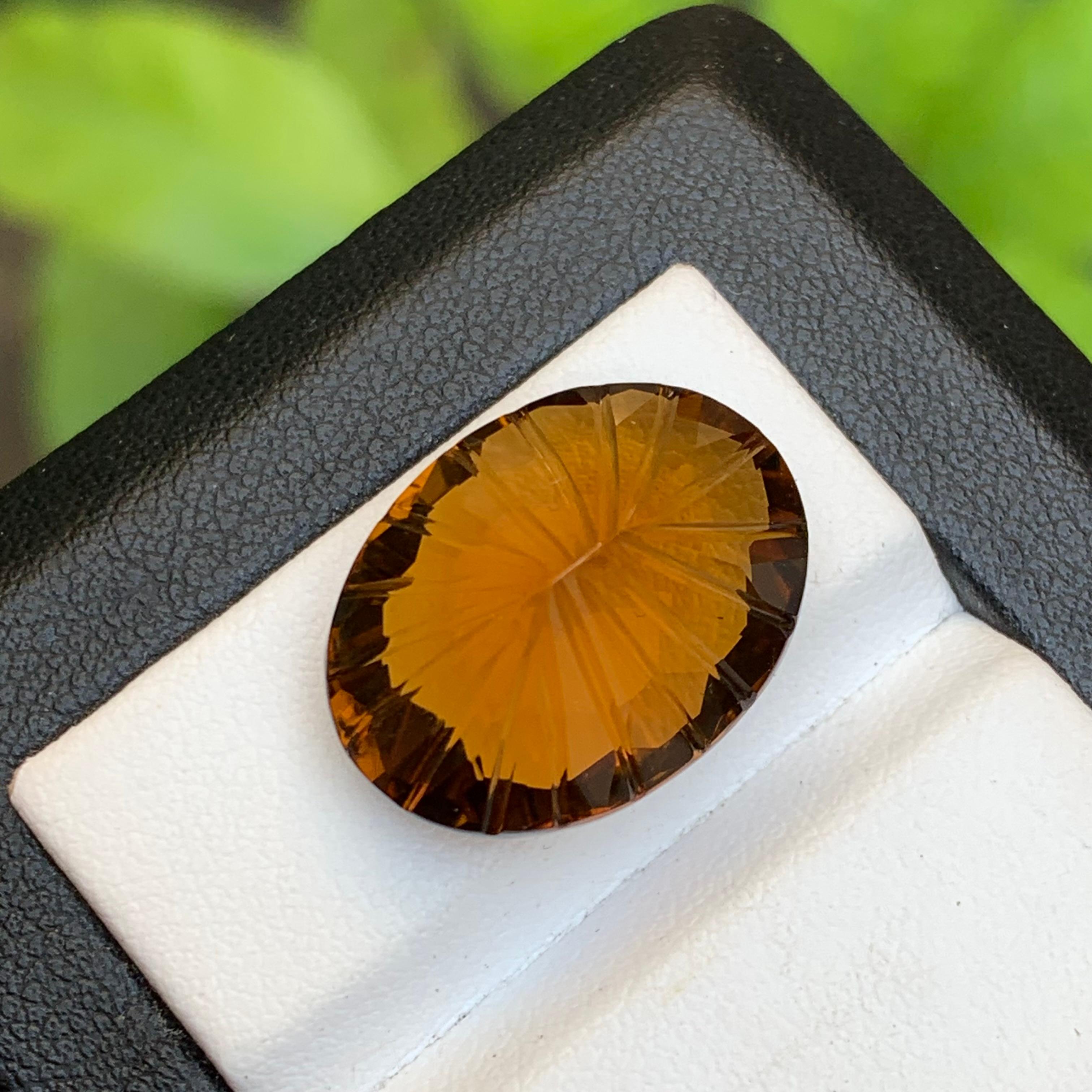 Ciondolo di Citrino naturale dorato al miele Gemma 16,40 Ct Taglio calcio per gioielli In condizioni Nuovo in vendita a Peshawar, PK