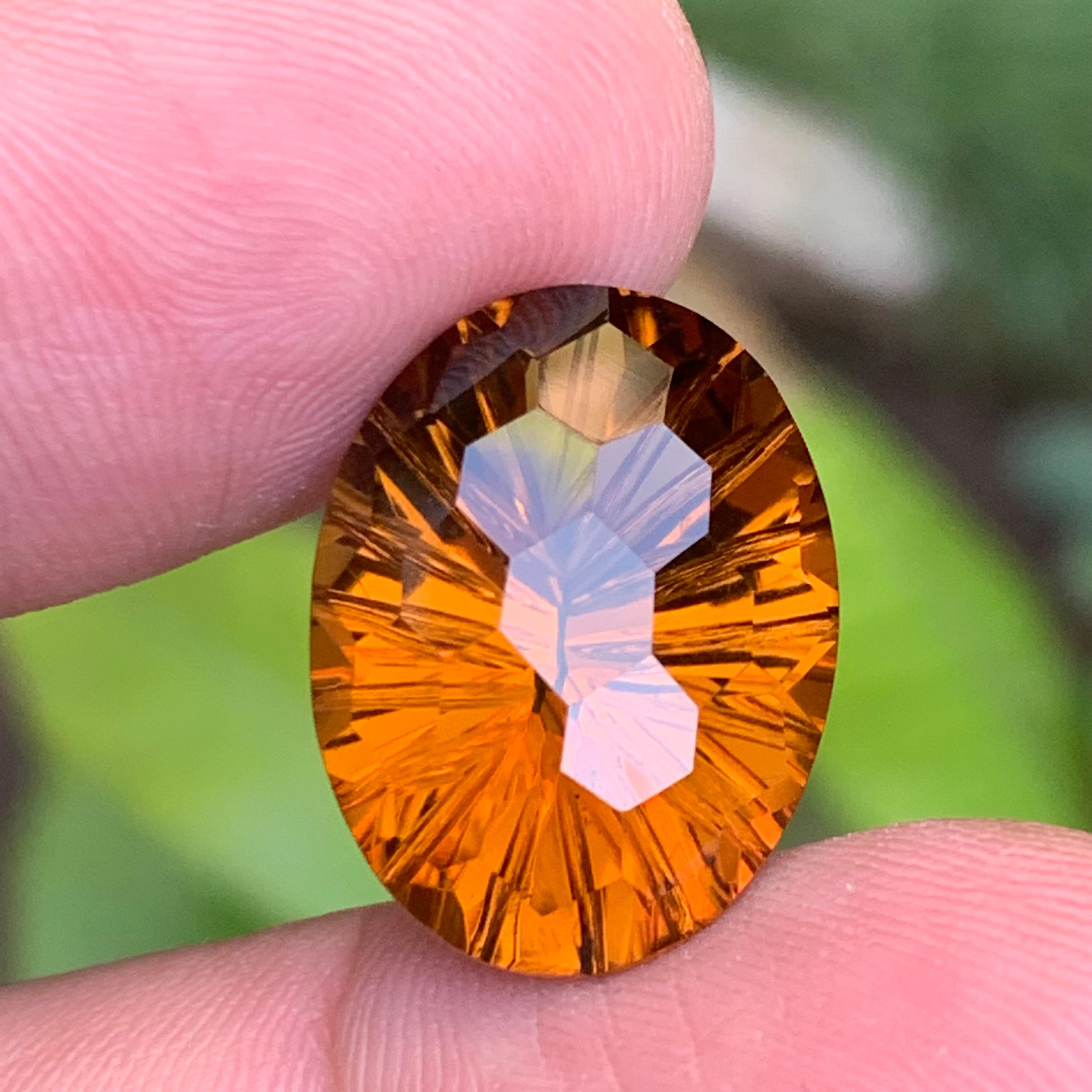 da uomo o donna Ciondolo di Citrino naturale dorato al miele Gemma 16,40 Ct Taglio calcio per gioielli in vendita