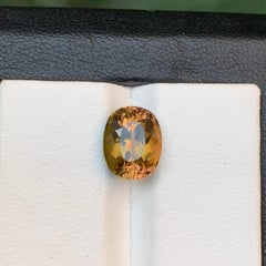 Honey Golden with Green & Pink Hues Natural Tourmaline Loose Gemstone 3.50 Carat