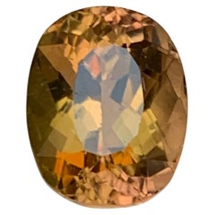 Honey Golden with Green & Pink Hues Natural Tourmaline Loose Gemstone 3.50 Carat