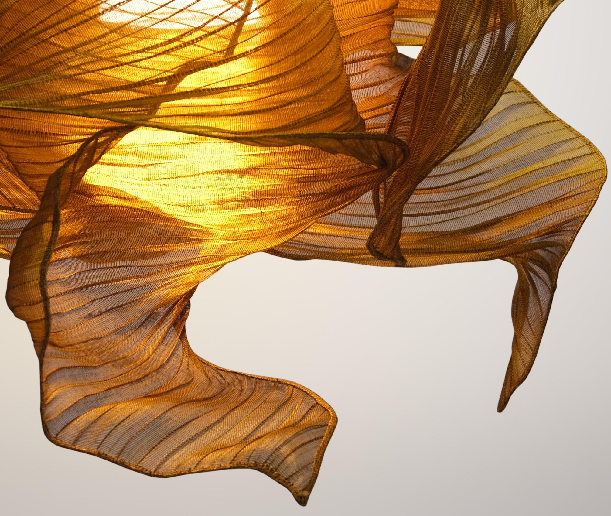 Italian Honey Nebula Pendant Lamp by Mirei Monticelli For Sale