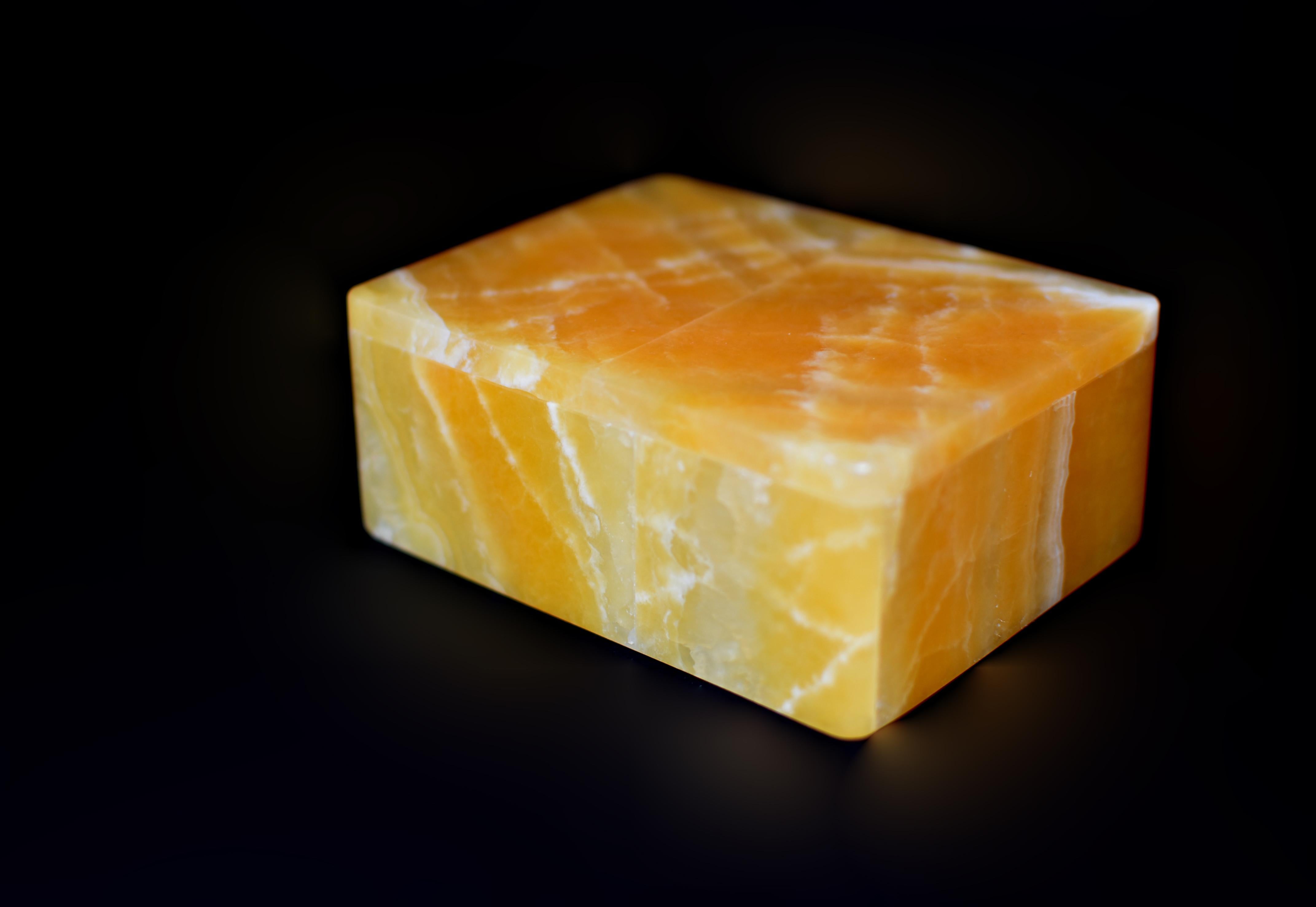 Contemporary Honey Onyx Box 4