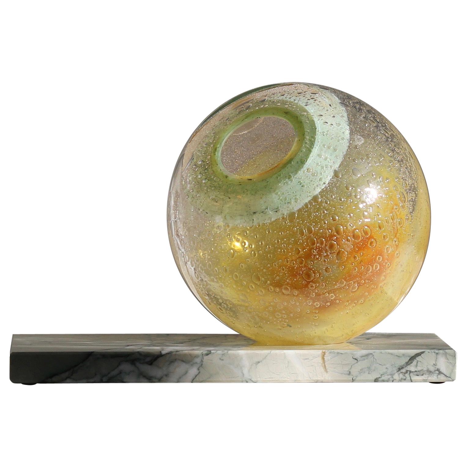 'Globe' Round Glass Vase For Sale at 1stDibs