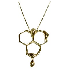 Honey Trap Pendant, Sterling Silver with 18 Karat Gold-Plate