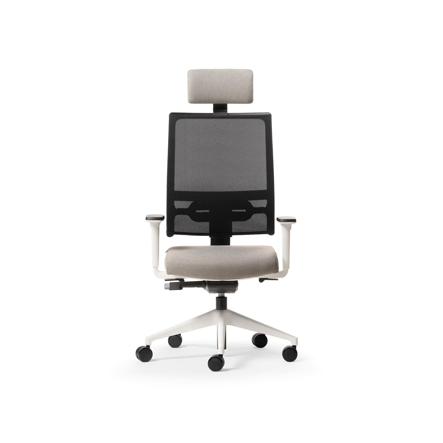 Other Honey Up High Backrest Managerial Armchair with Armrests by Quinti Sedute For Sale