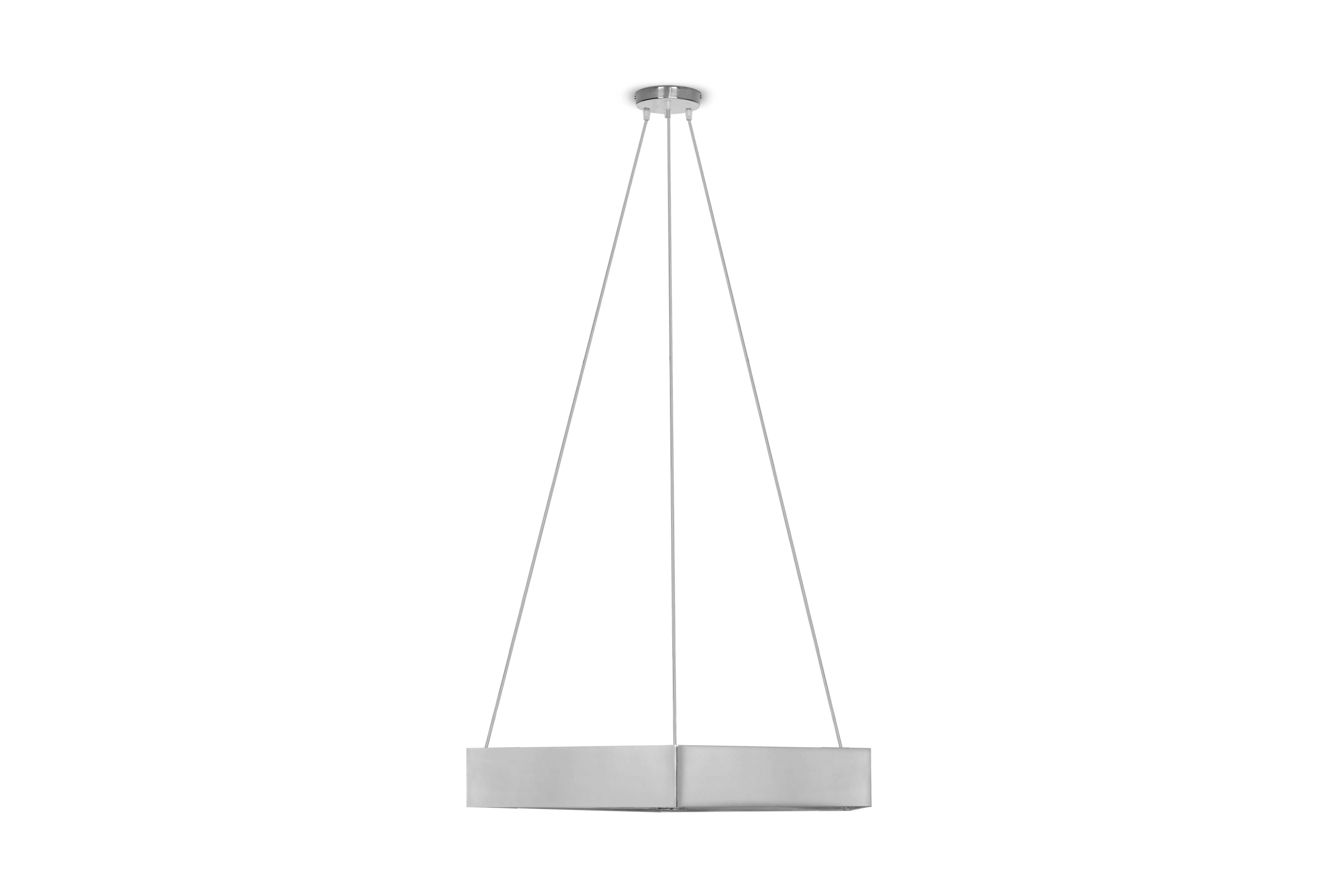 Honeybee ceiling lamp, Royal Stranger
Dimensions: 16 x 80 x 83 cm 
The total height is adjustable.
Material: Brass (also available in Copper or Stainless Steel in polished or brushed finish.).

A suspended element with hexagonal shape