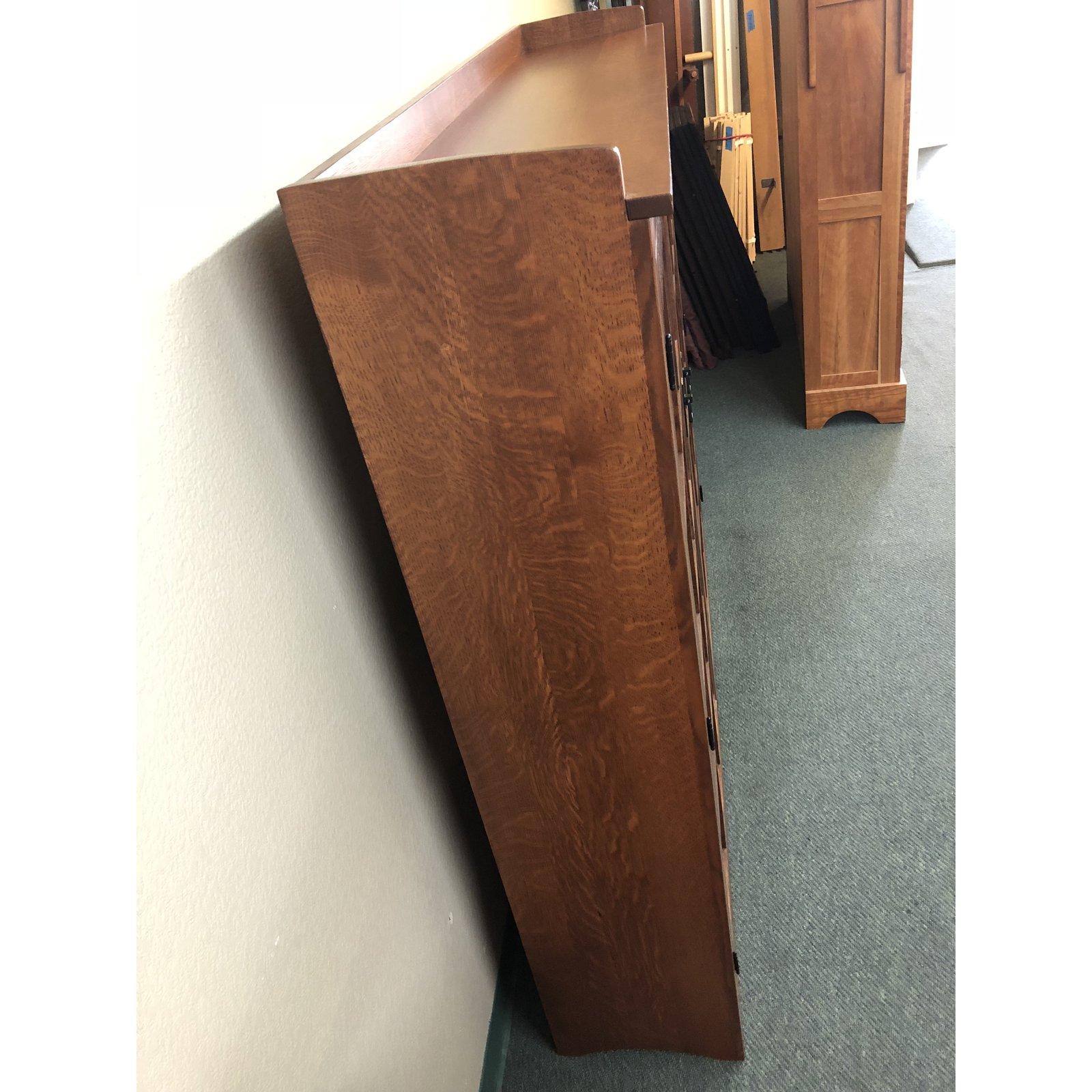 American Honeybee Furniture Oak Double Door Cabinet For Sale