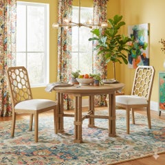 Honeycomb Back Mahogany Dining Chair