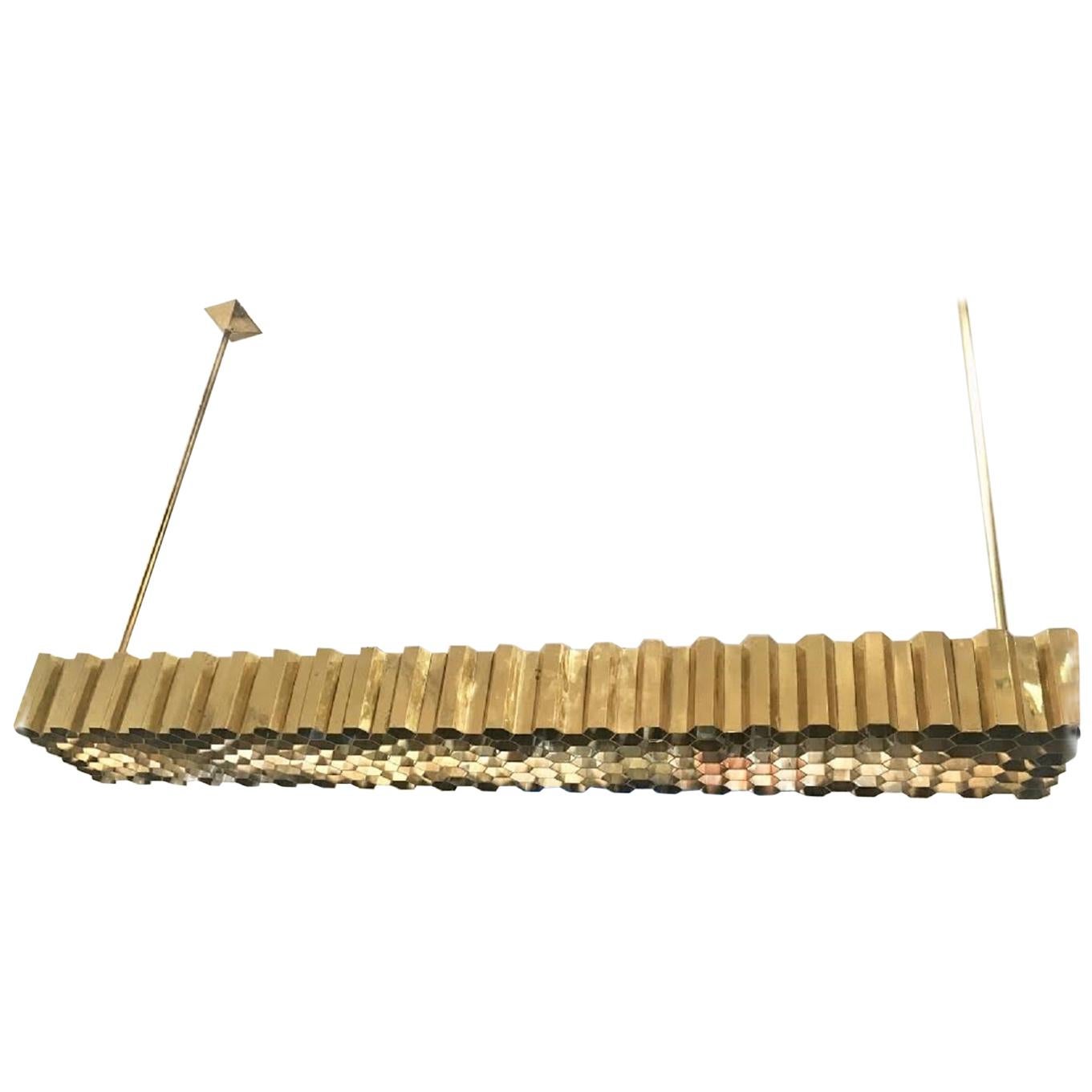 Honeycomb Ceiling Lamp by Jules Wabbes, Belgium, 1968