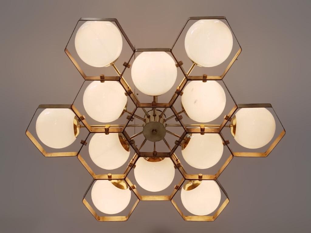 Honeycomb Chandelier by Fabio Ltd For Sale 4