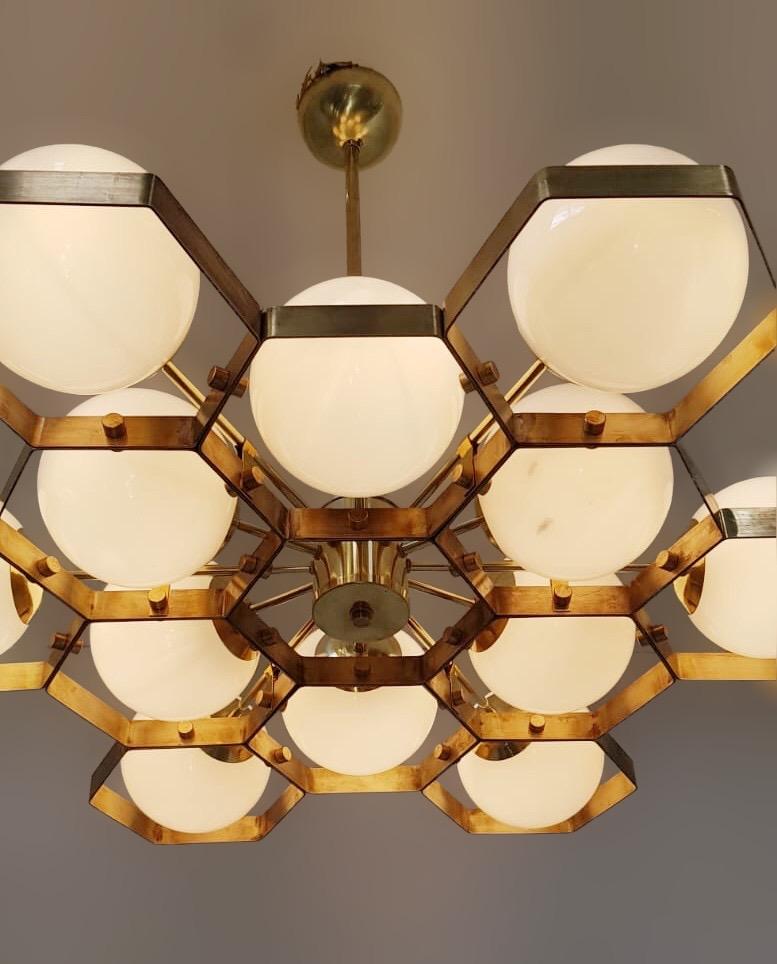 Honeycomb Chandelier by Fabio Ltd For Sale 4