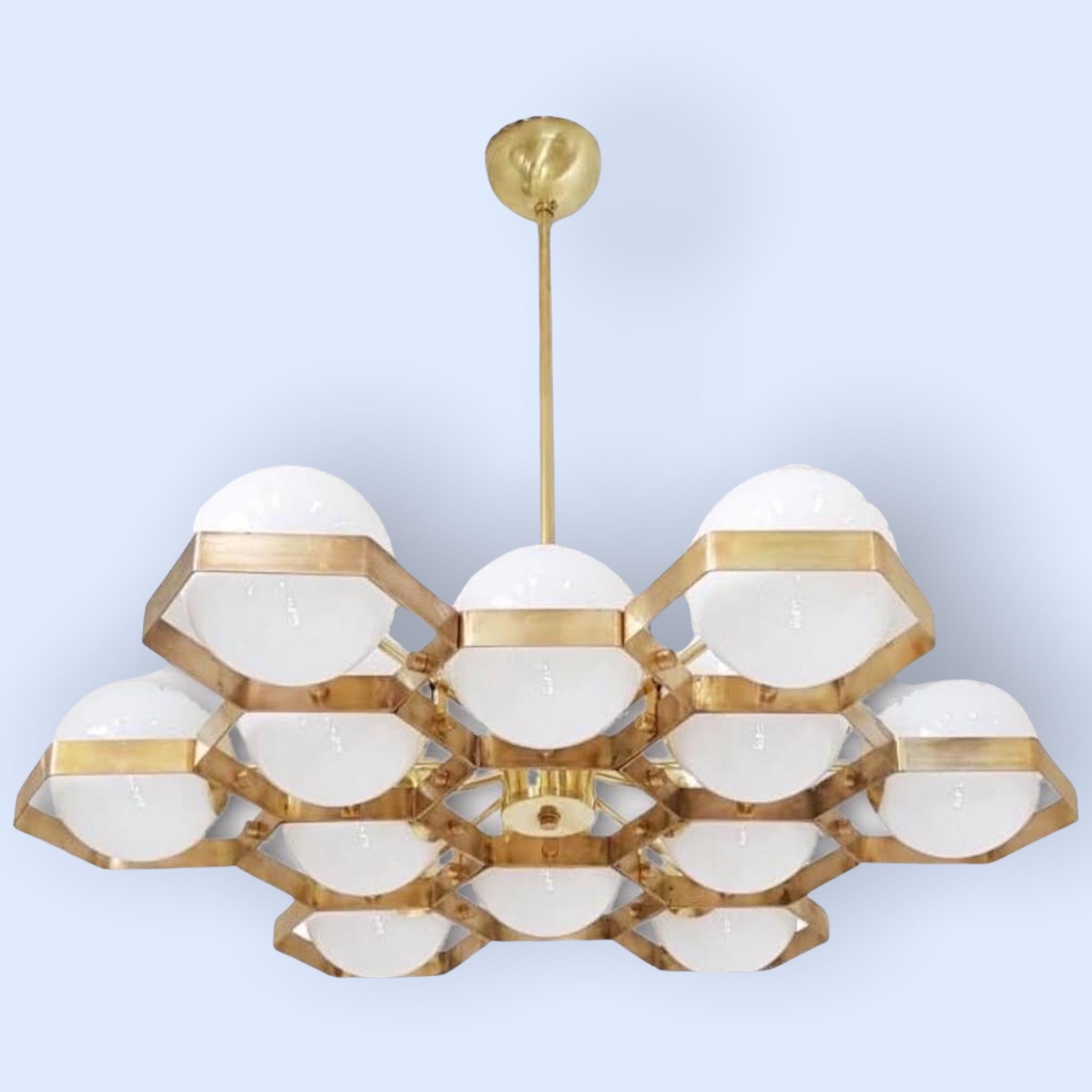 Honeycomb Chandelier by Fabio Ltd For Sale 11