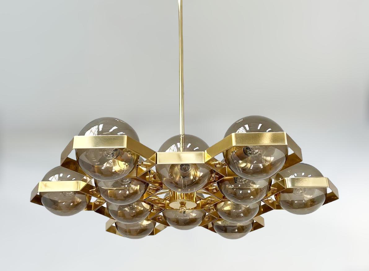 Modern Honeycomb Chandelier by Fabio Ltd For Sale