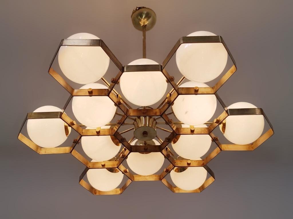 Honeycomb Chandelier by Fabio Ltd For Sale 2