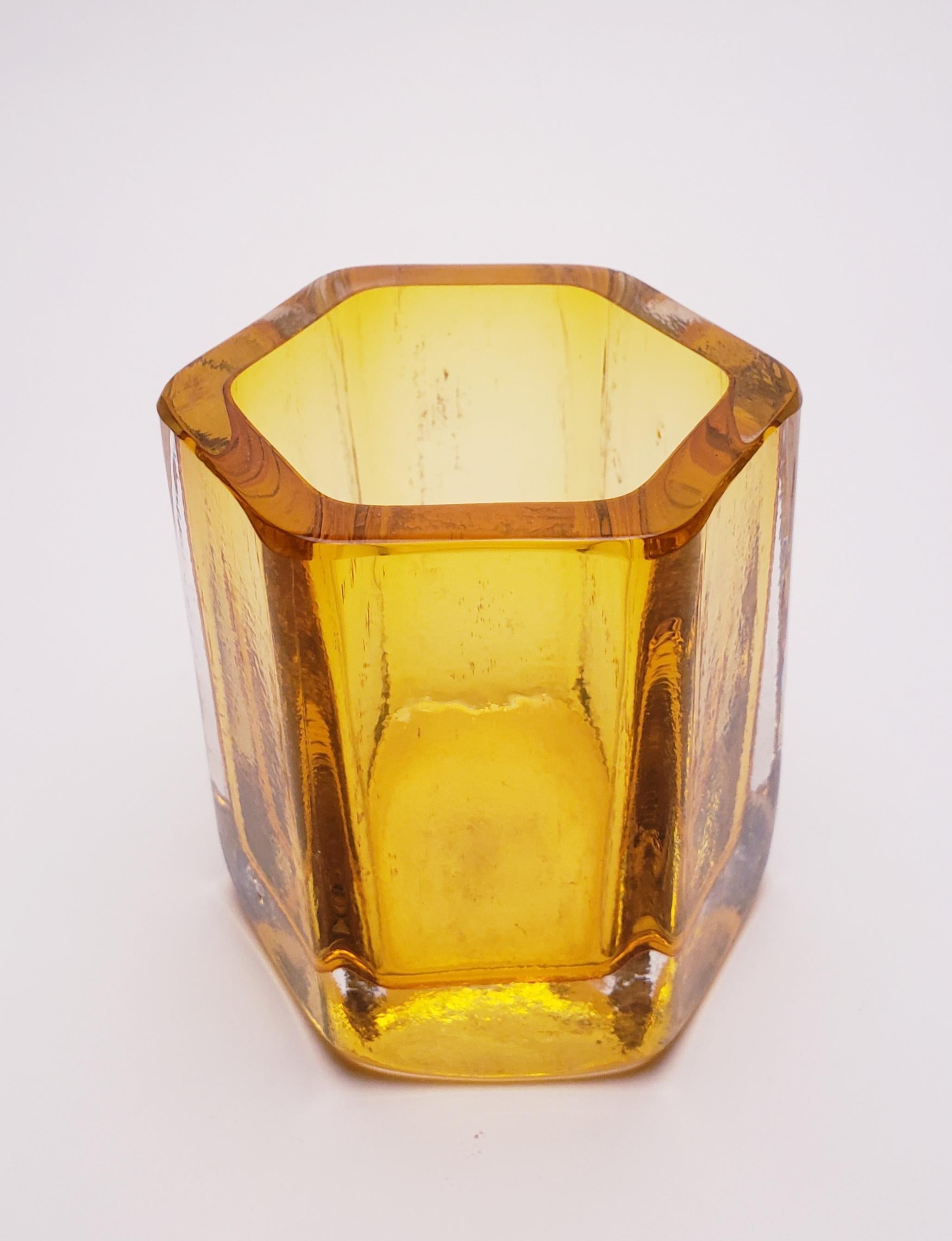 Honeycomb-Schreibtischset, mundgeblasenes zeitgenössisches Glas, auf Lager (Moderne) im Angebot