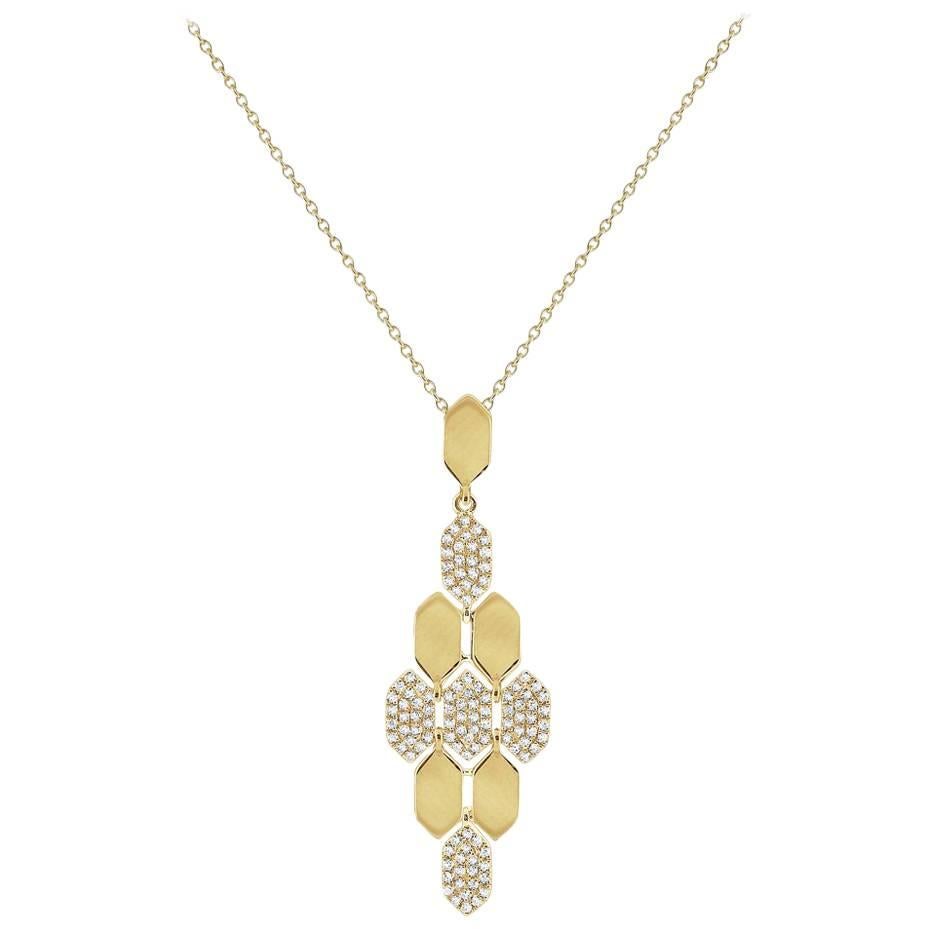 Honeycomb Diamond Necklace by KC Designs