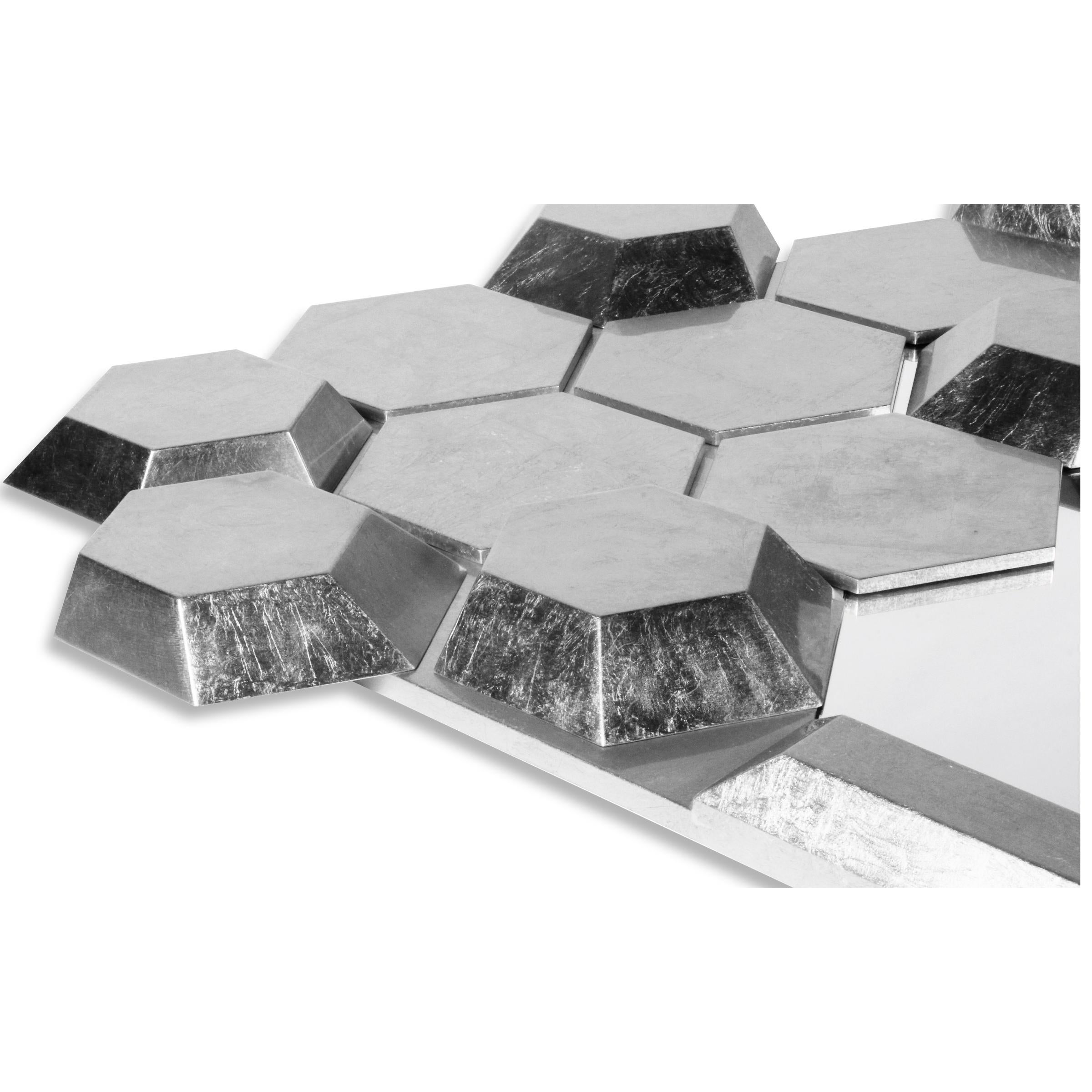 Portuguese Honeycomb Mirror For Sale
