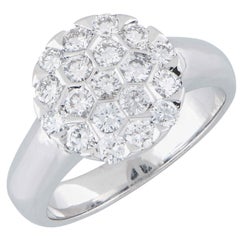 Honeycomb Motif Diamond Ring