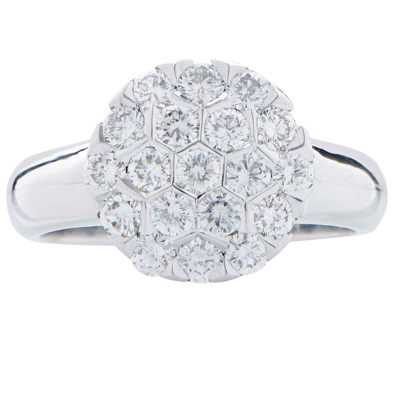 Motif Diamond Ring For Sale (Free Shipping) at 1stDibs