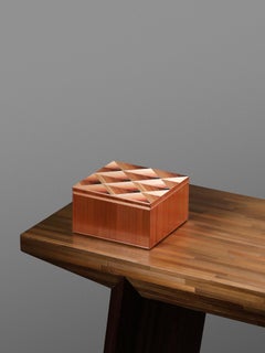 Honeycomb Ombre Straw Marquetry Keepsake Box, Small