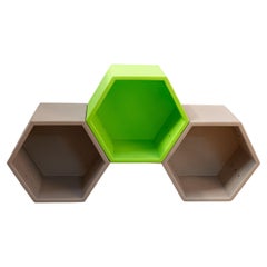 Honeycomb shelves by Quinze & Milan, designed by Clive Wilkinson