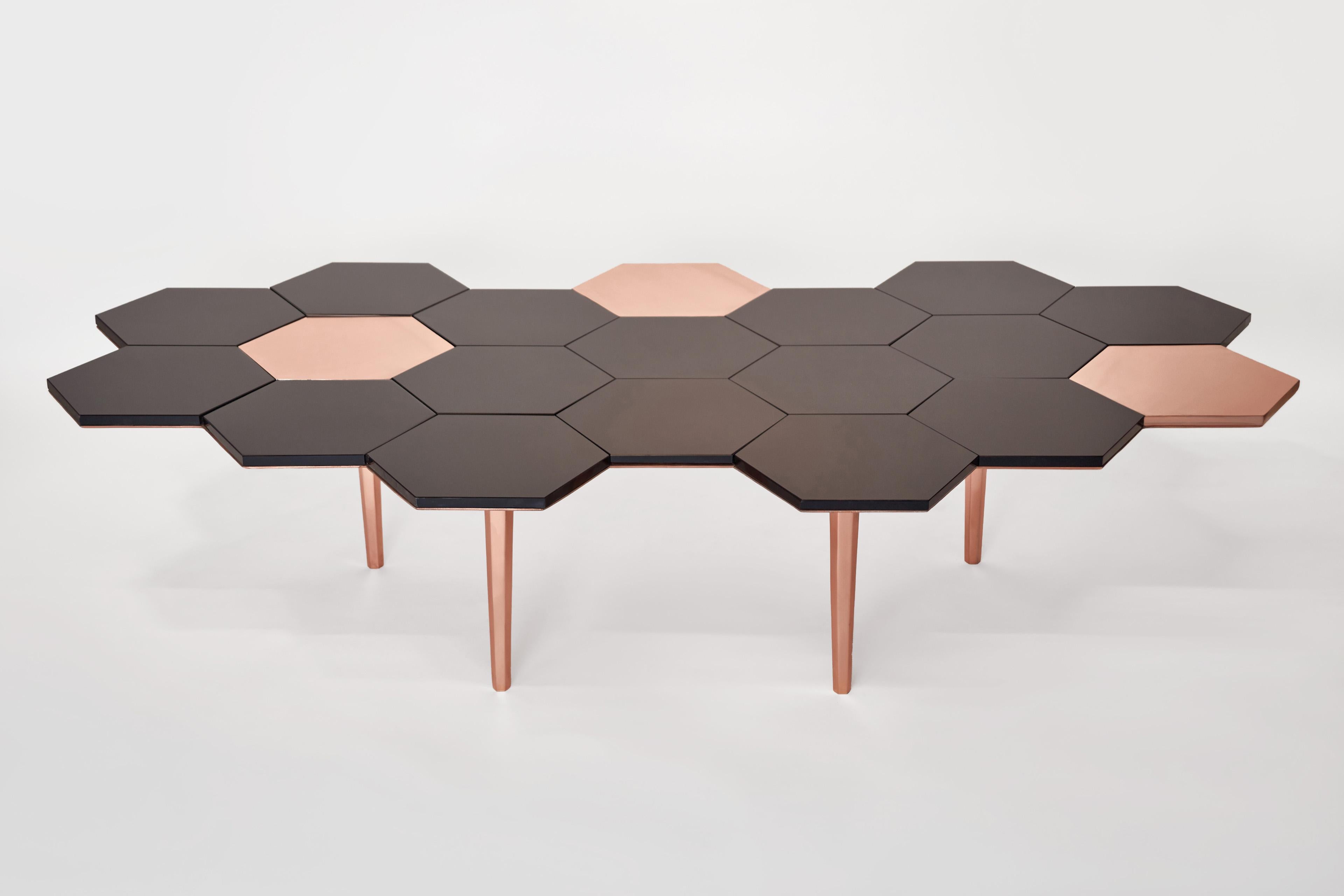 Mexican Honeycomb Coffee Table by Sten Studio, Represented by Tuleste Factory For Sale