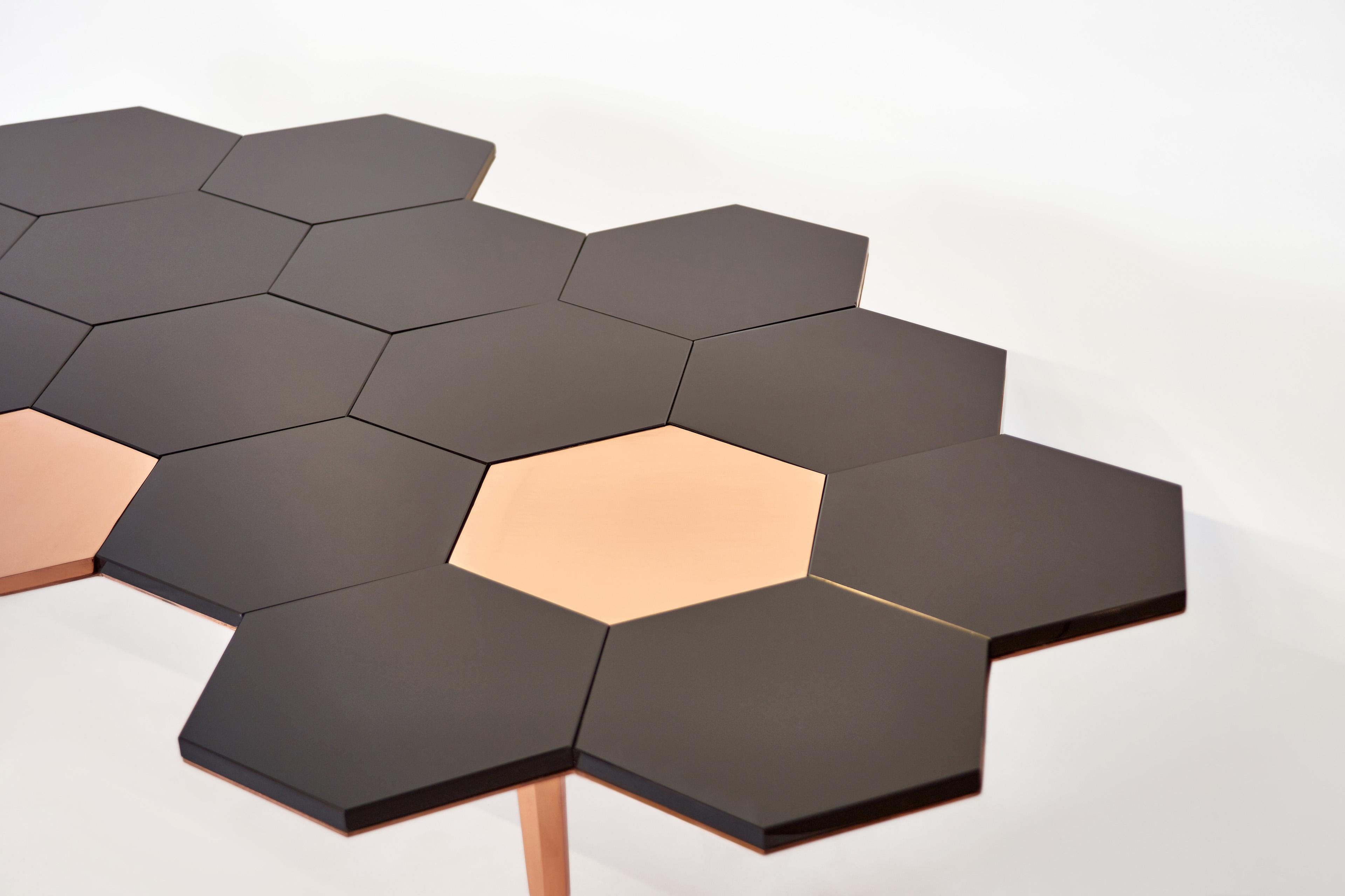 Contemporary Honeycomb Coffee Table by Sten Studio, Represented by Tuleste Factory For Sale