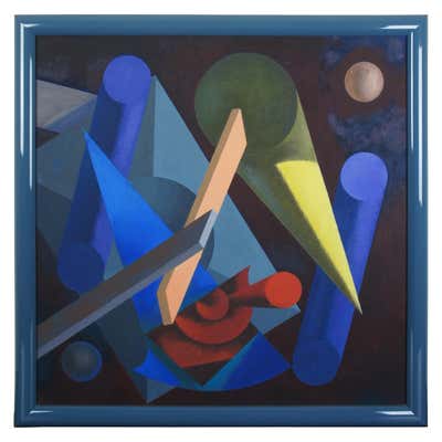 Powerful Abstract Oil Painting by Frank Roth For Sale at 1stDibs