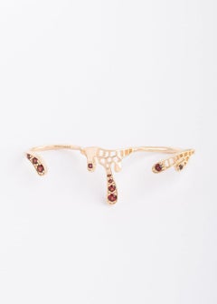 Honeymoon L'Intrépide Three Finger Ring in 18k Gold Plate by Moncomble Paris
