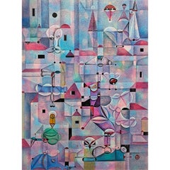 The Fantasy of Castle No.7 - Contemporary art, Geometric, Abstract