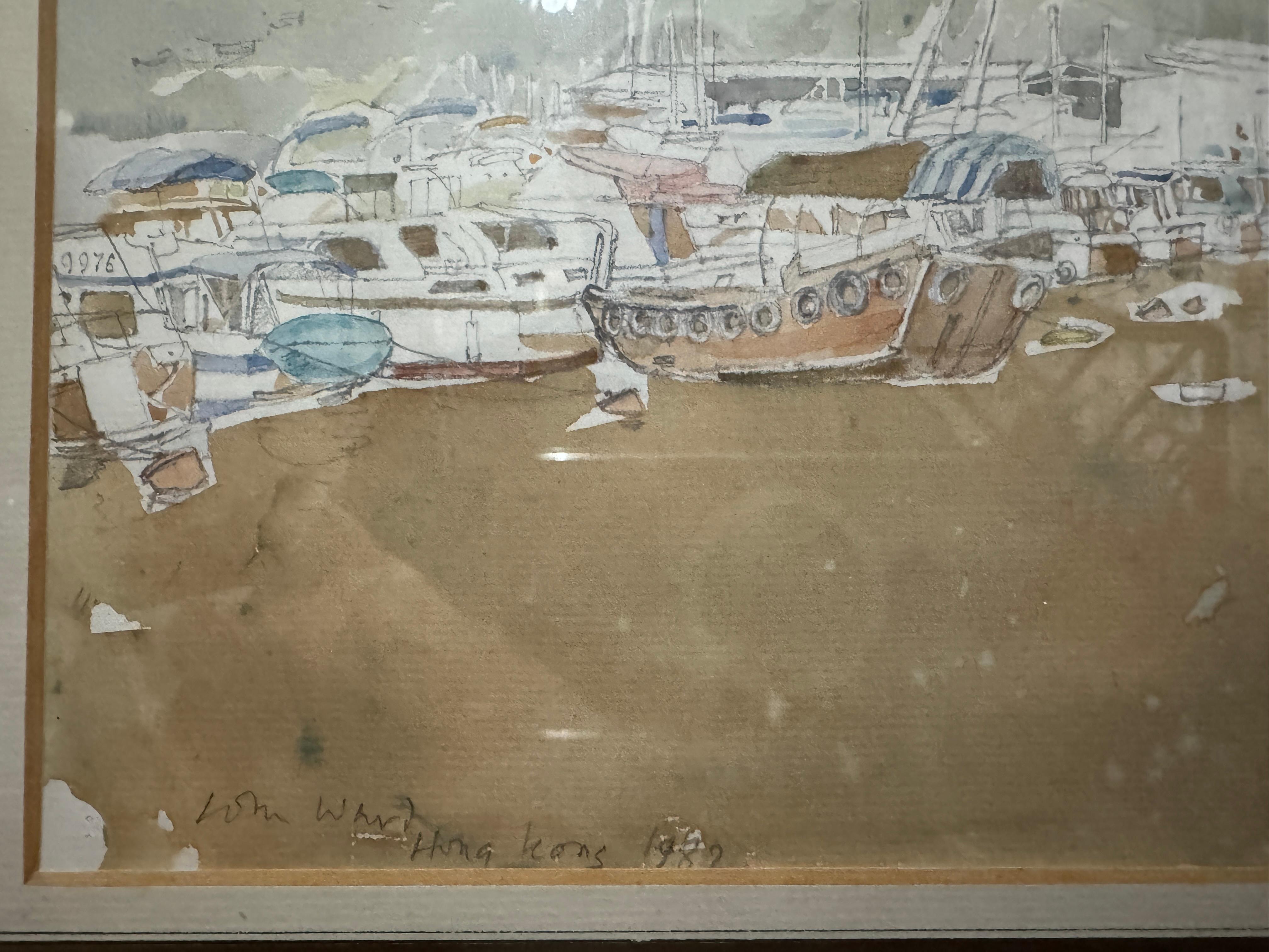„Hong Kong“ von John Stanton Ward (1917 - 2007) im Zustand „Gut“ im Angebot in Basildon, GB