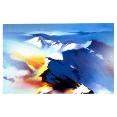 Hong Leung Celestial Vista Signed Contemporary Asian Giclee on Canvas 17/25