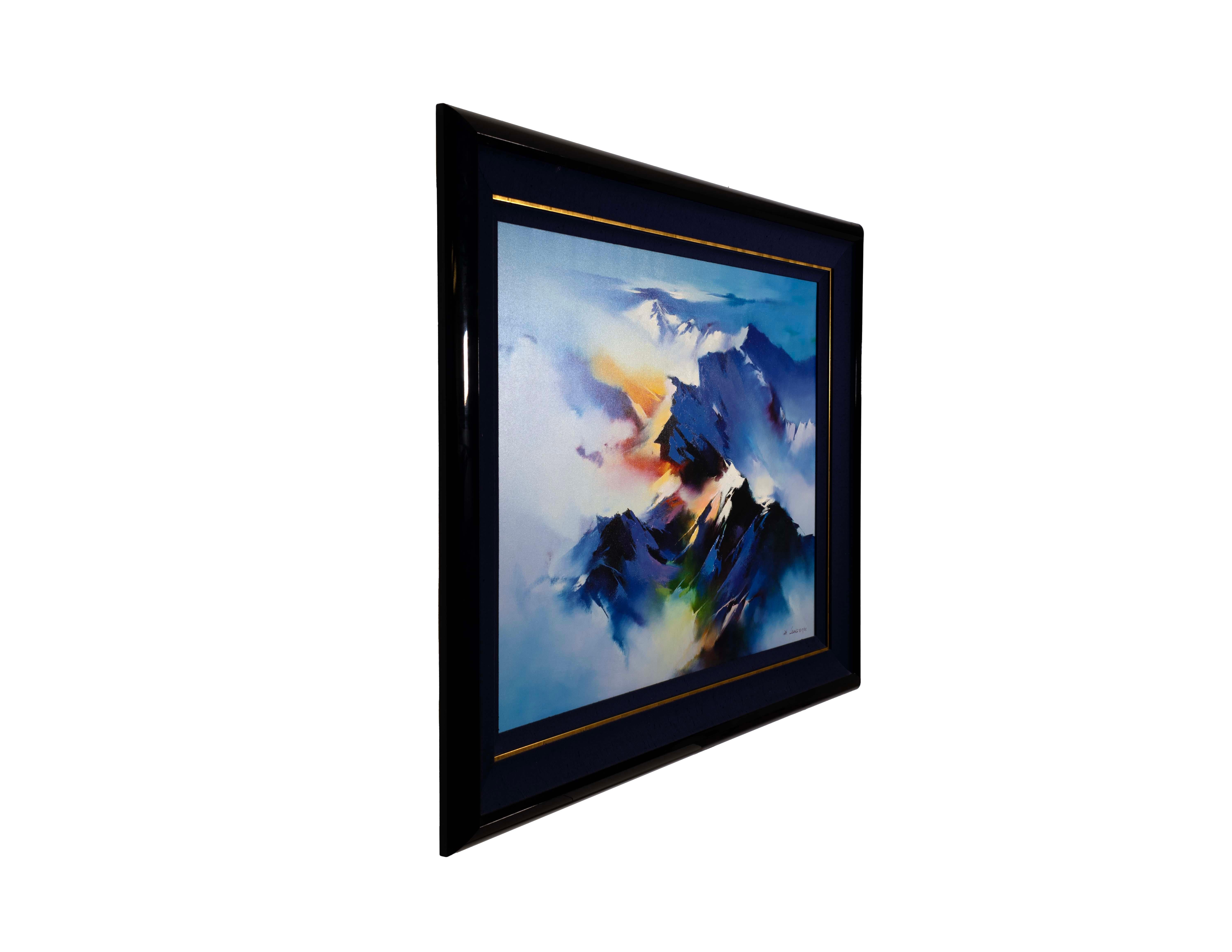 Hong Leung Celestial Vista Signed Contemporary Asian Giclee on Canvas 17/25 For Sale 4