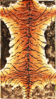 Chinese Contemporary Art by Hong Zhenyu - Porcelain Clay, Tiger