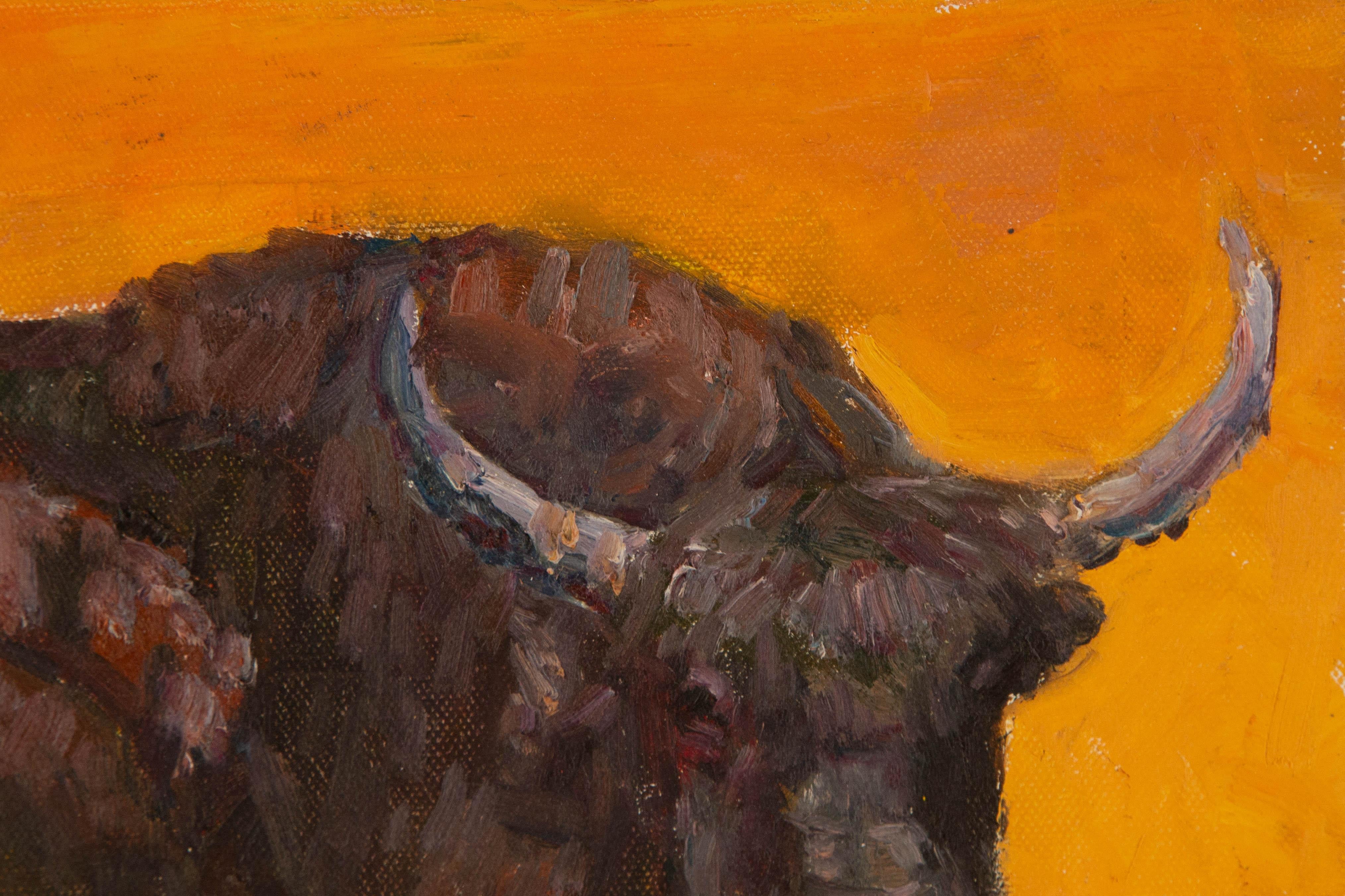 Hong Zhi Animal Original Oil On Canvas 