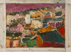 Hong Zhi Landscape Original Oil On Canvas "Festival"
