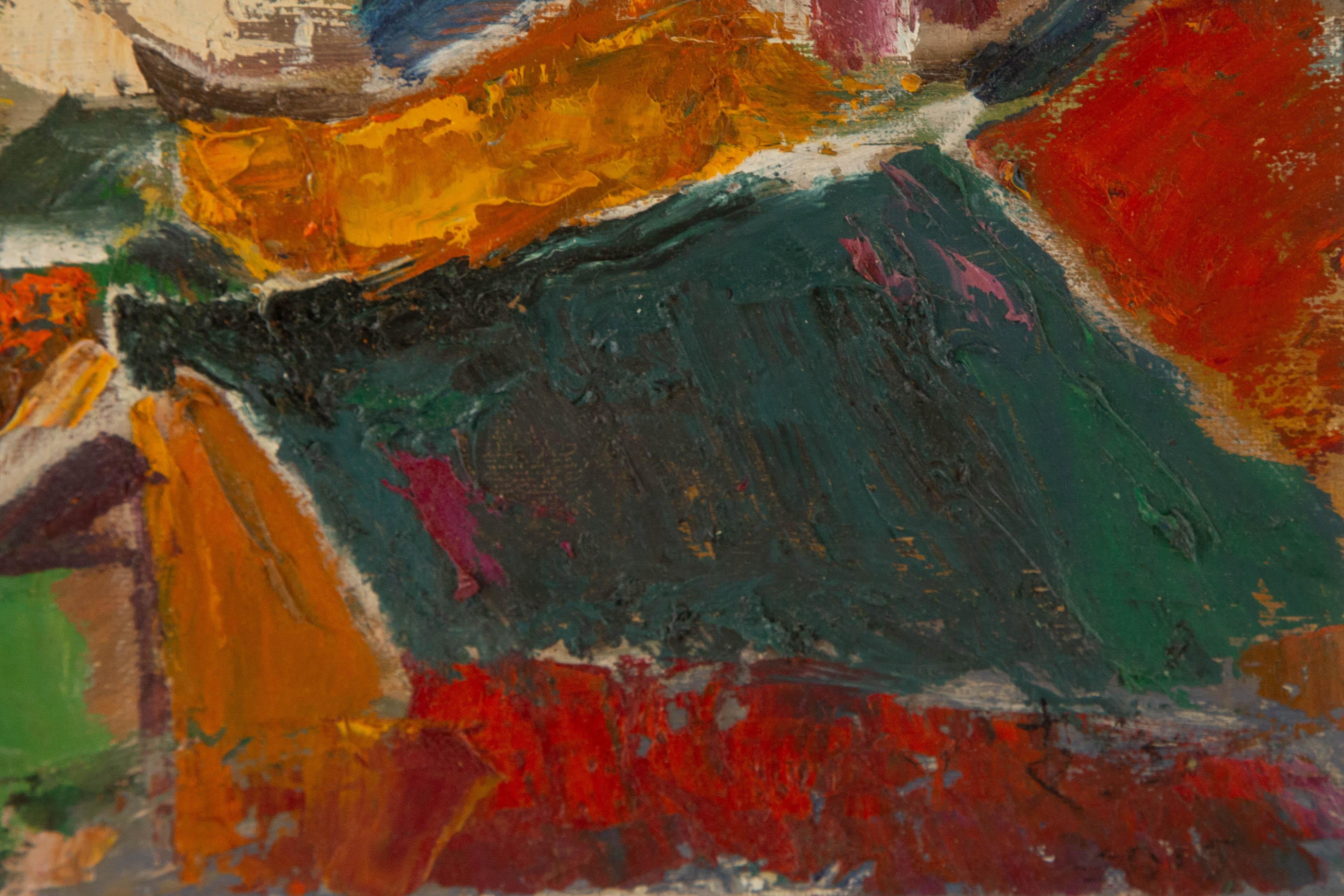Hong Zhi Landschaft Original Öl auf Leinwand 