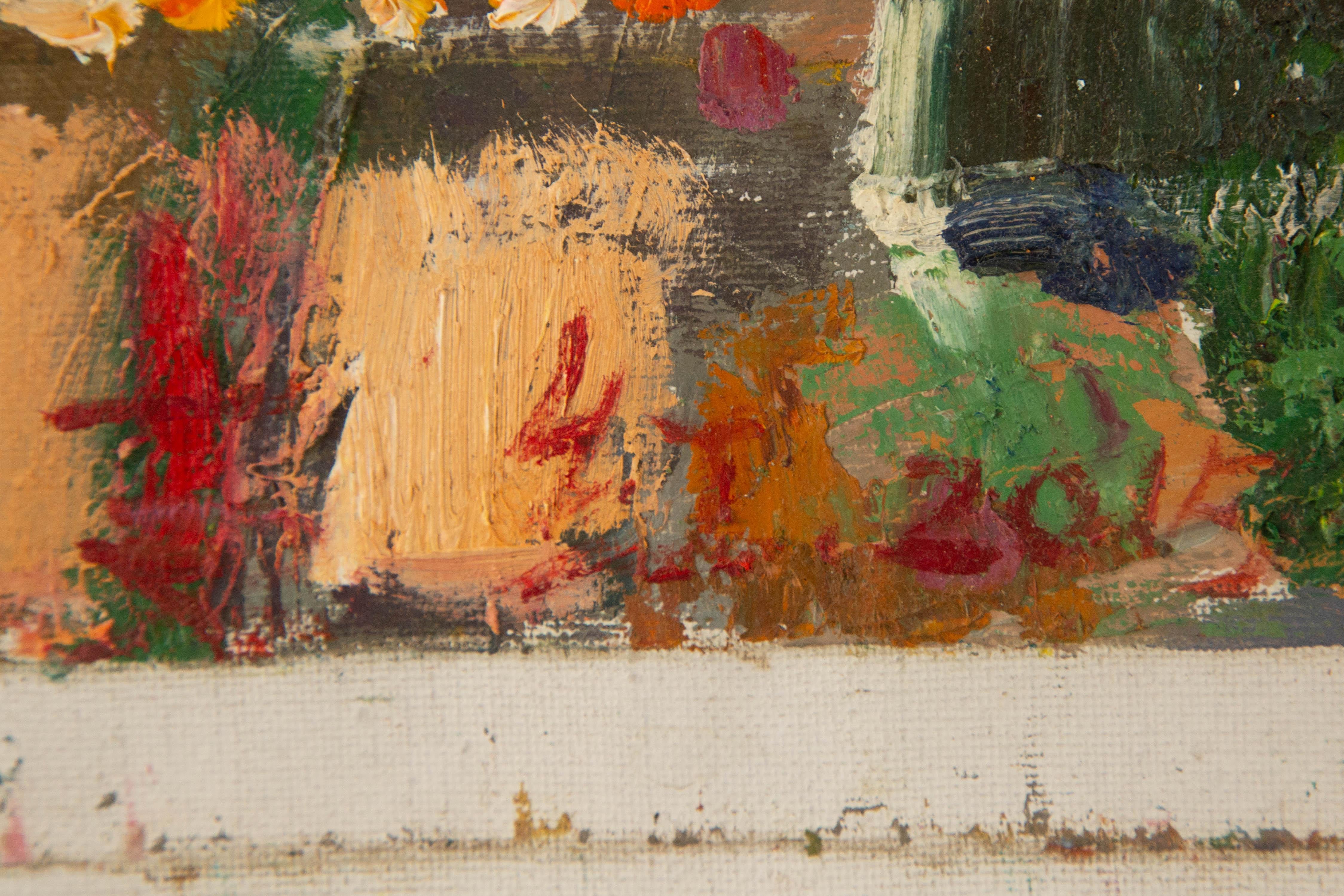 Hong Zhi Landschaft Original Öl auf Leinwand 