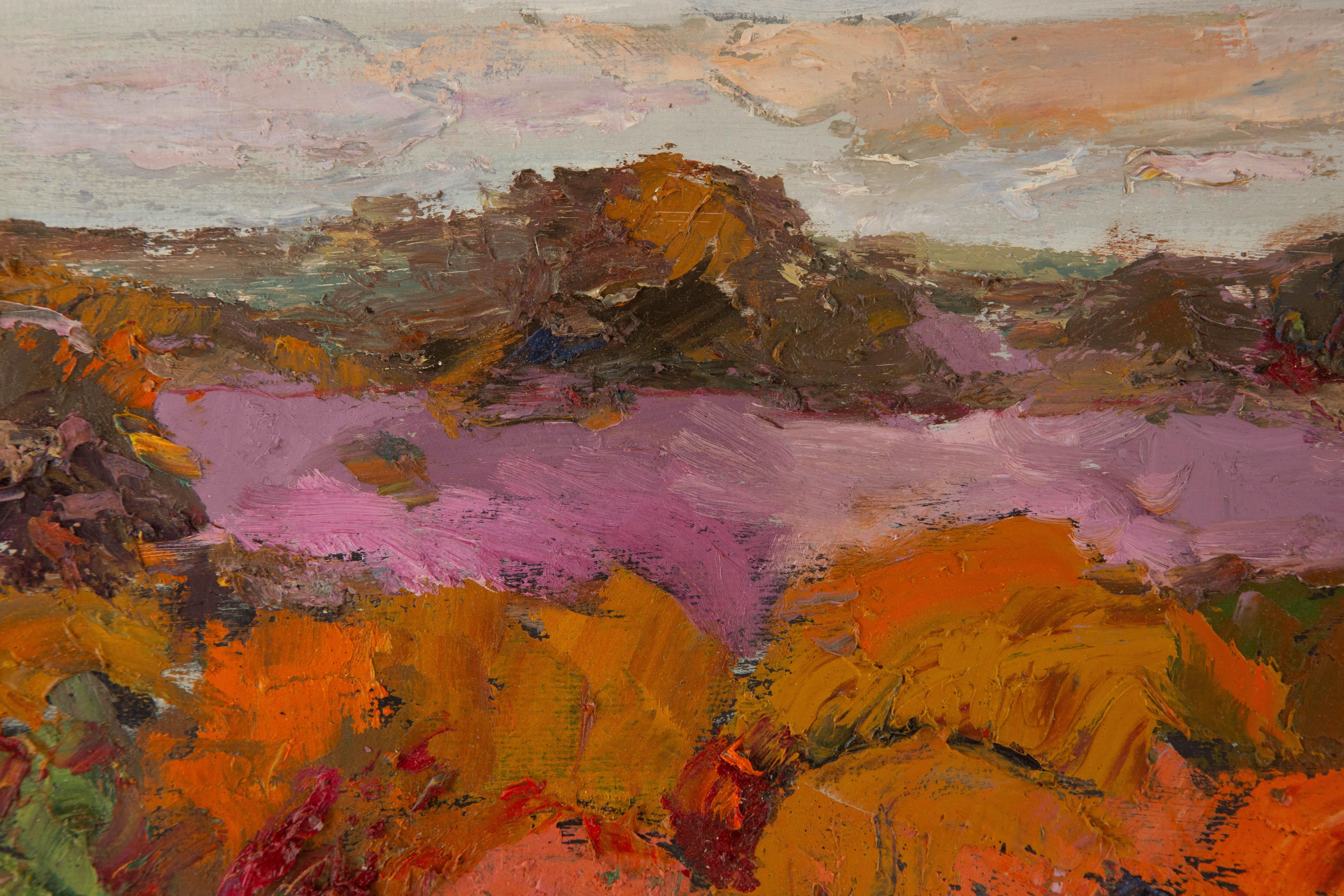 Hong Zhi Landschaft Original Öl auf Leinwand 