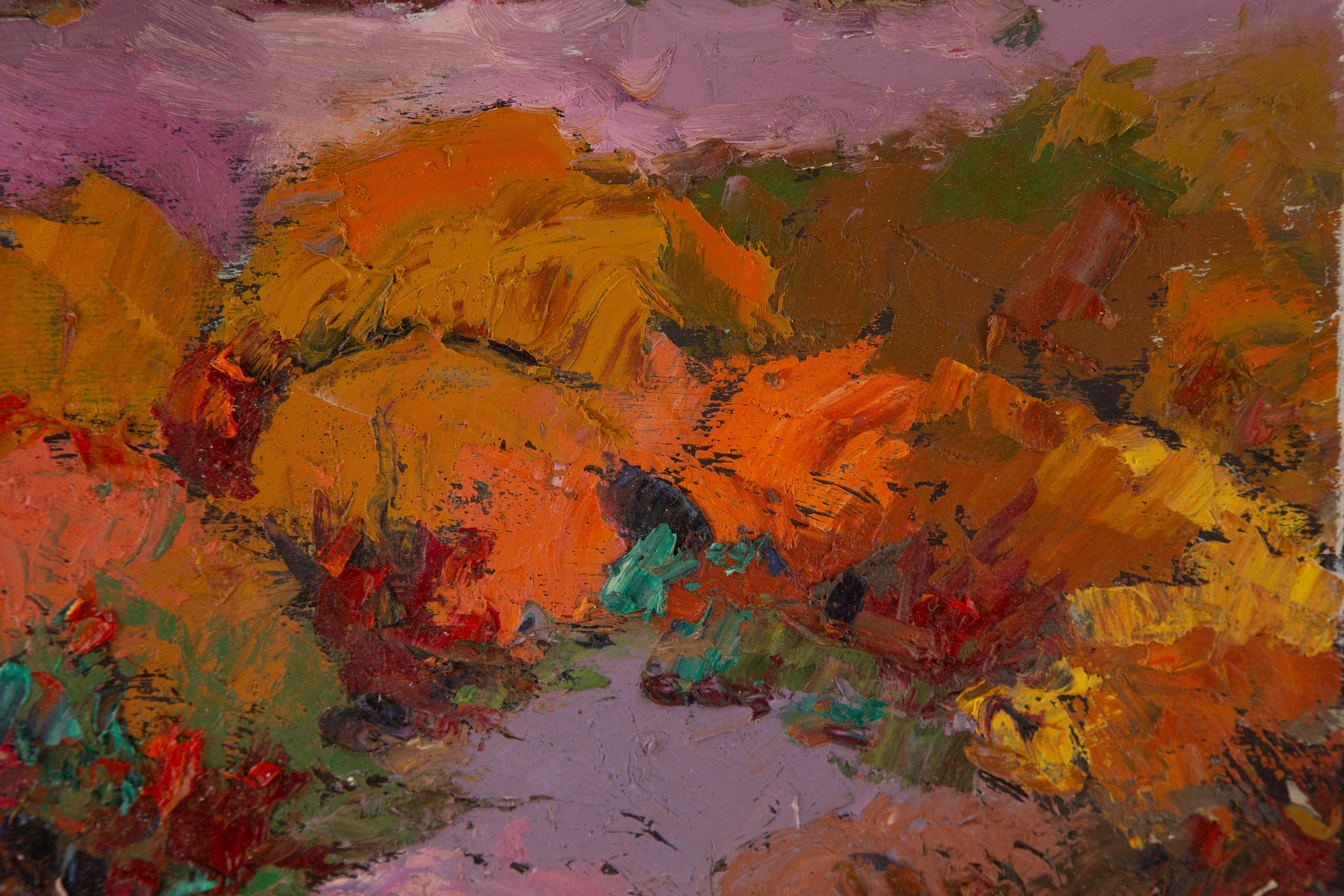 Hong Zhi Landschaft Original Öl auf Leinwand 