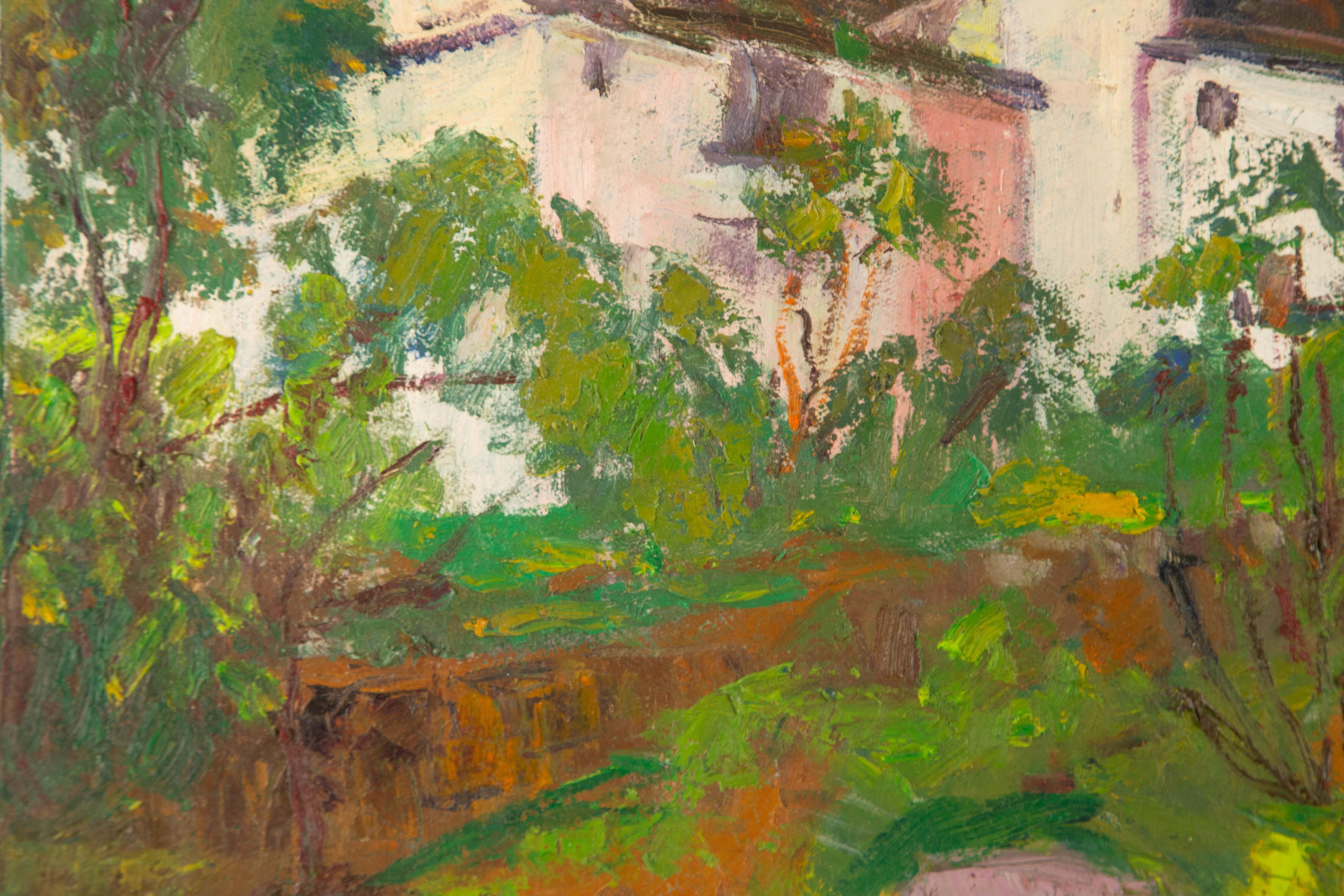 Hong Zhi Landscape Original Oil On Canvas 