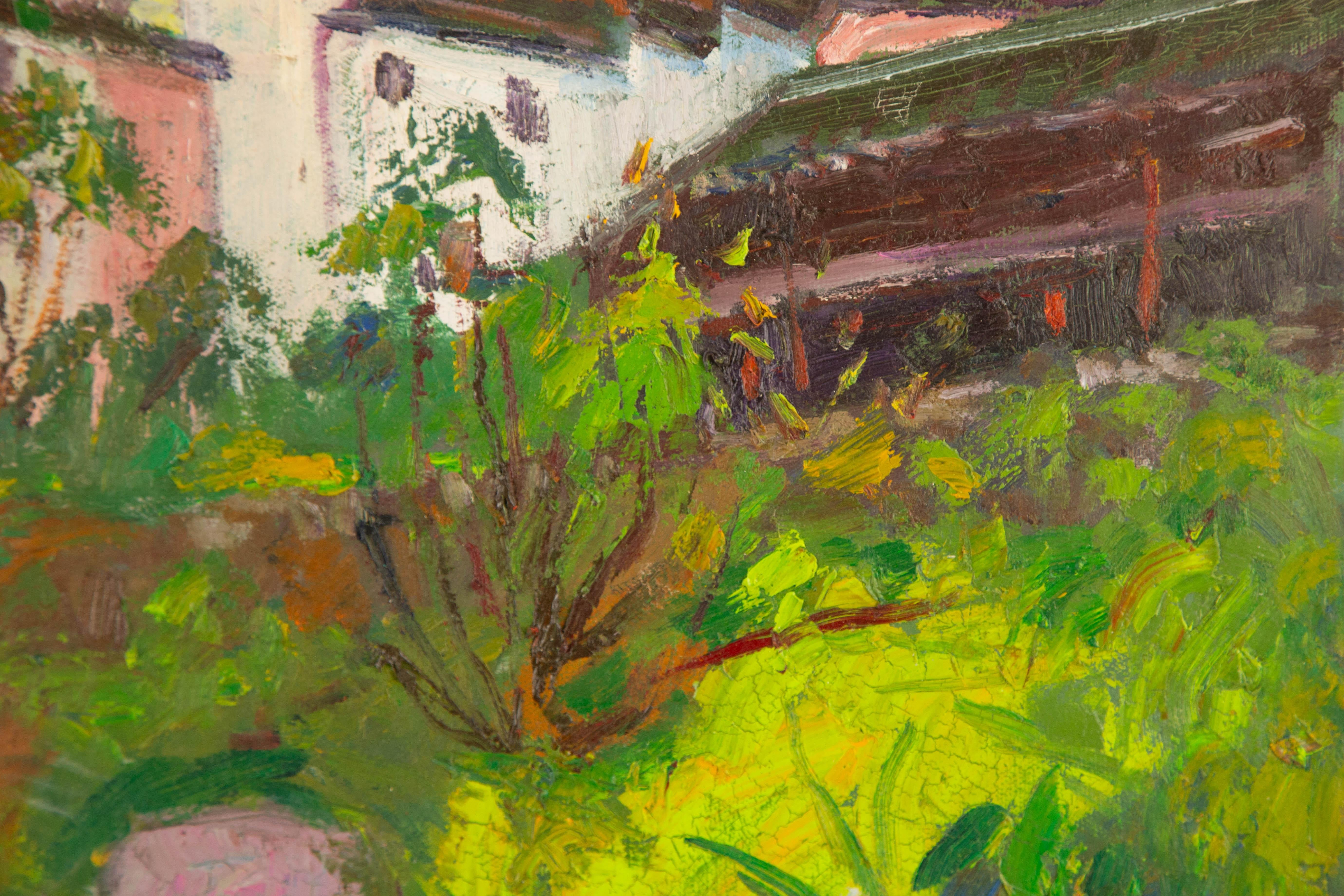 Hong Zhi Landscape Original Oil On Canvas 
