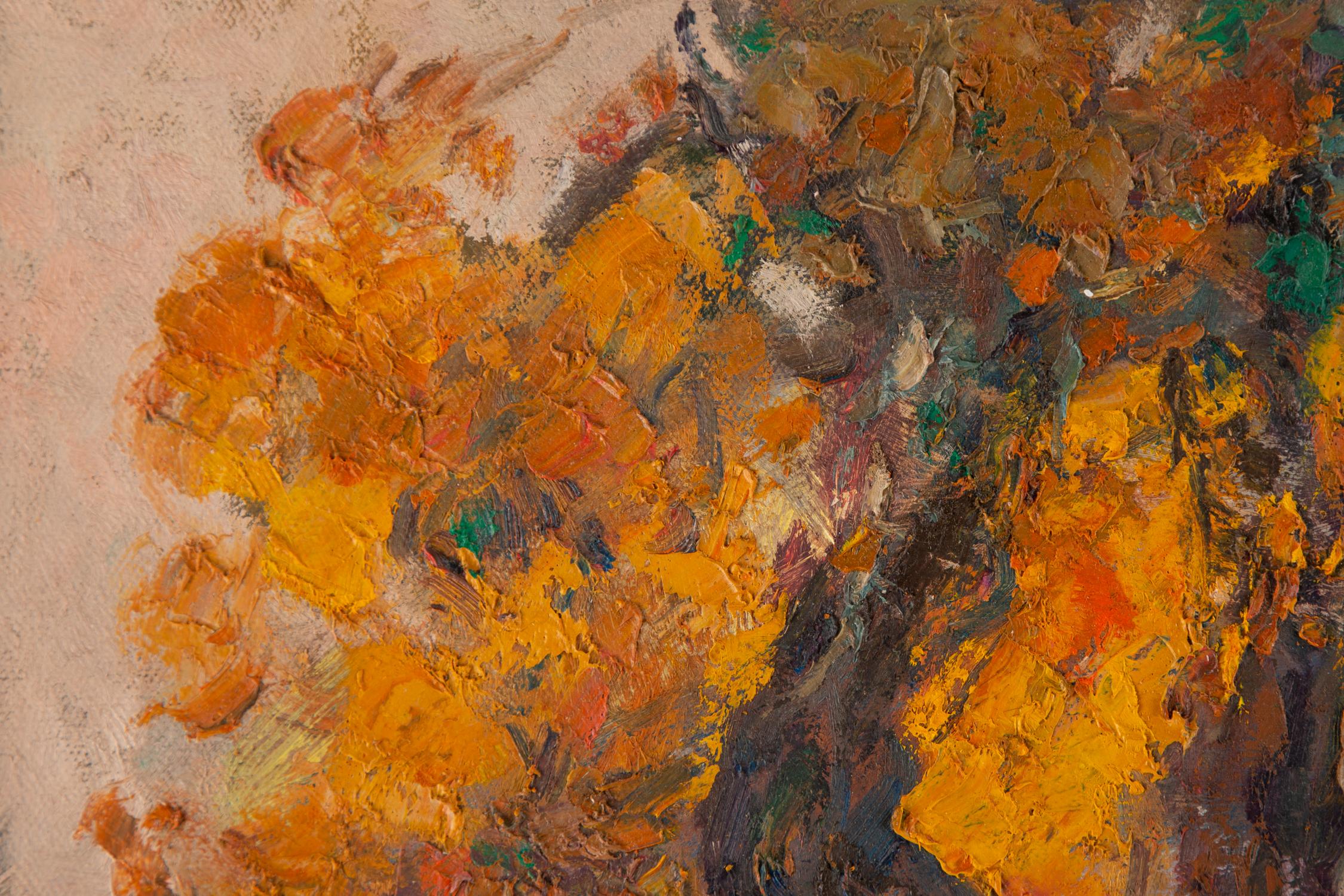 Hong Zhi Landschaft, Original-Ölgemälde „Populus 1“ im Angebot 1