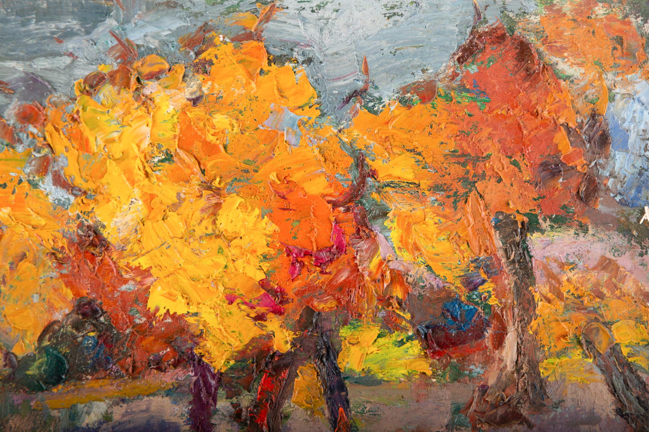 Populus Impression (Post-Impressionismus), Painting, von Hong Zhi