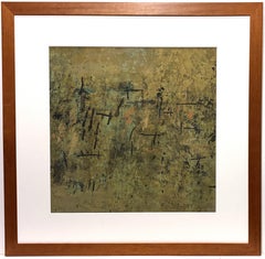 HONG ZHU AN s. XX-XXI Pintura Caligráfica Abstracta China Singapur 1999