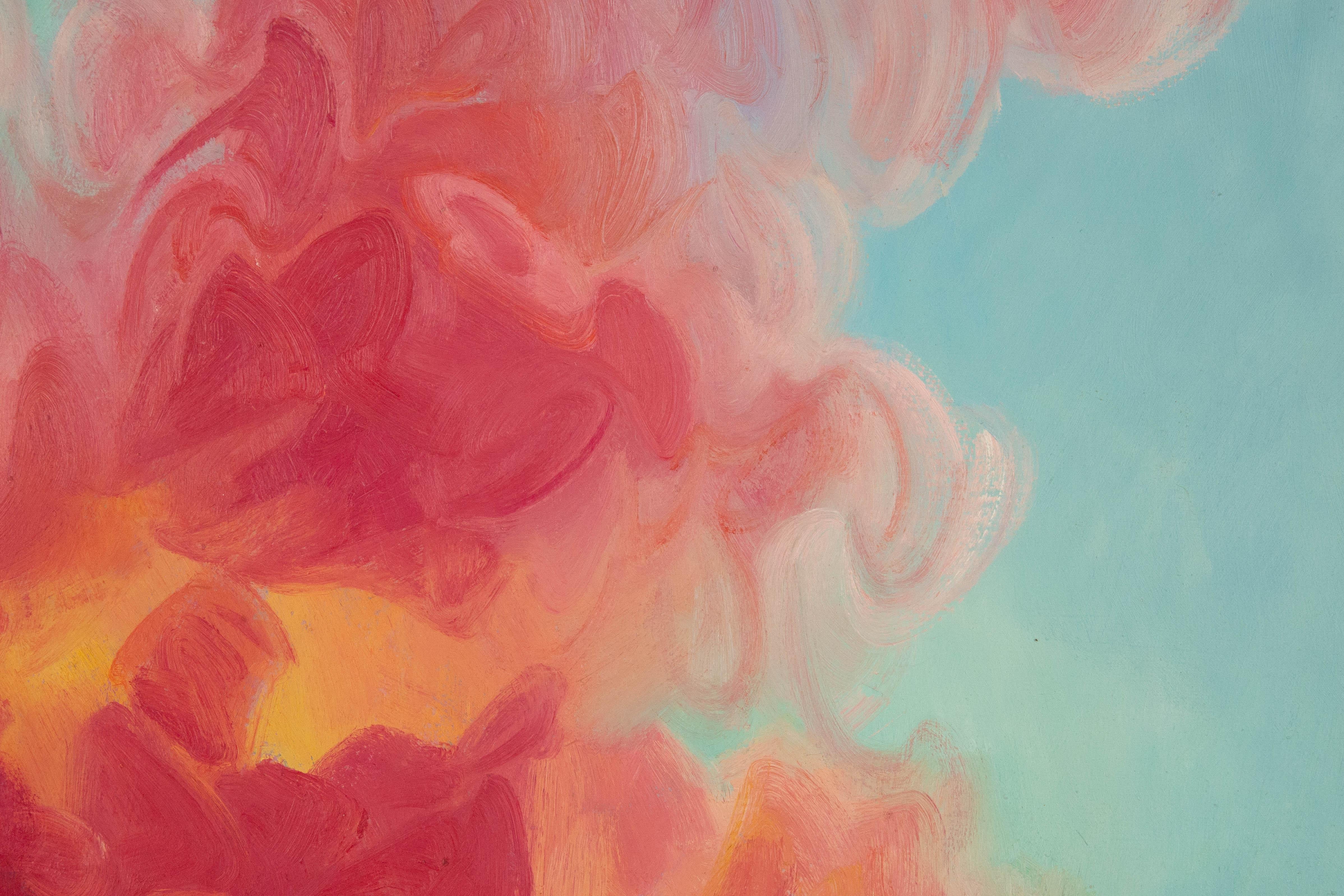 Hongdan Lin Floral Original Oil On Canvas 