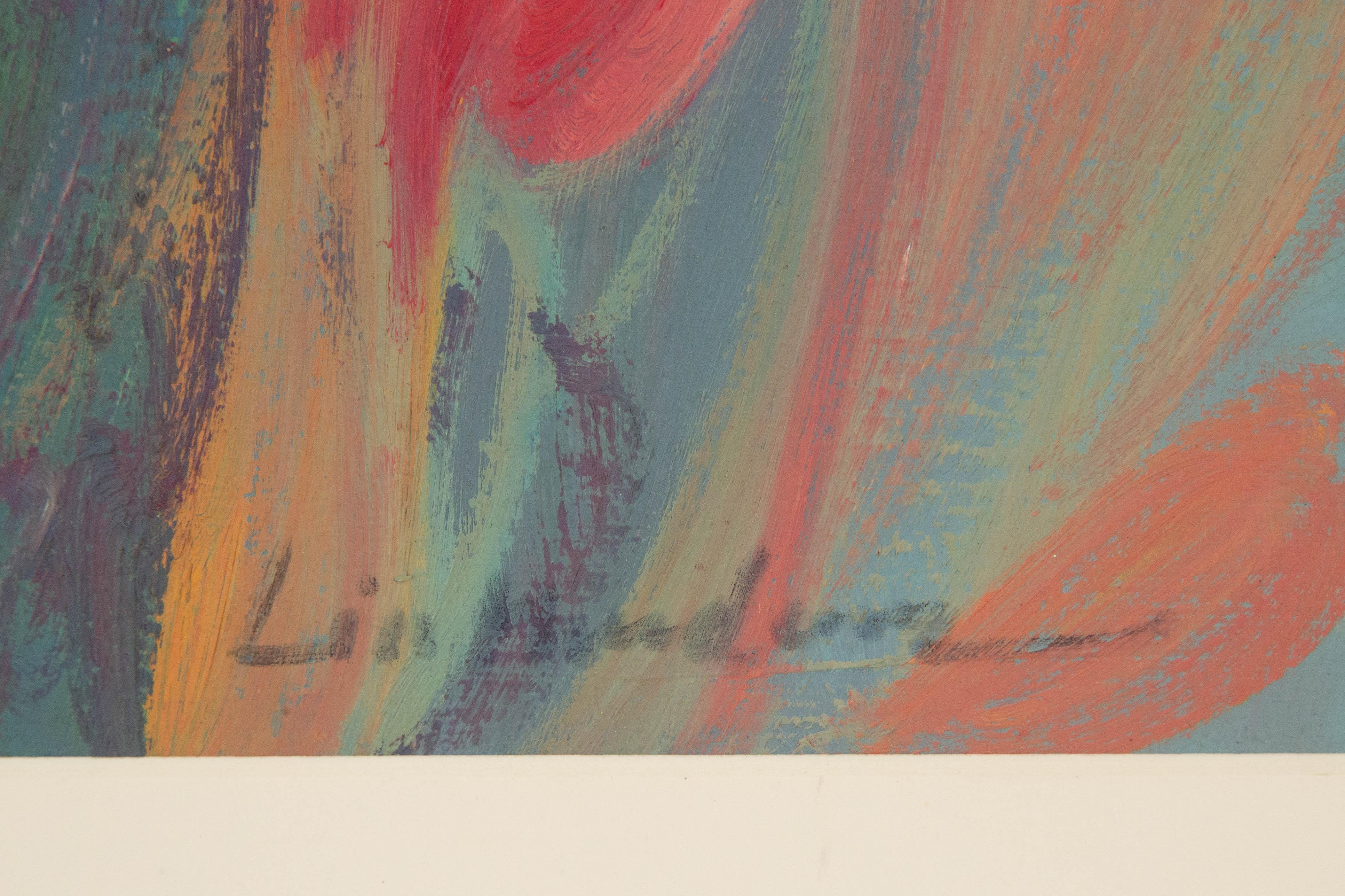 Hongdan Lin Floral Original Oil On Canvas 