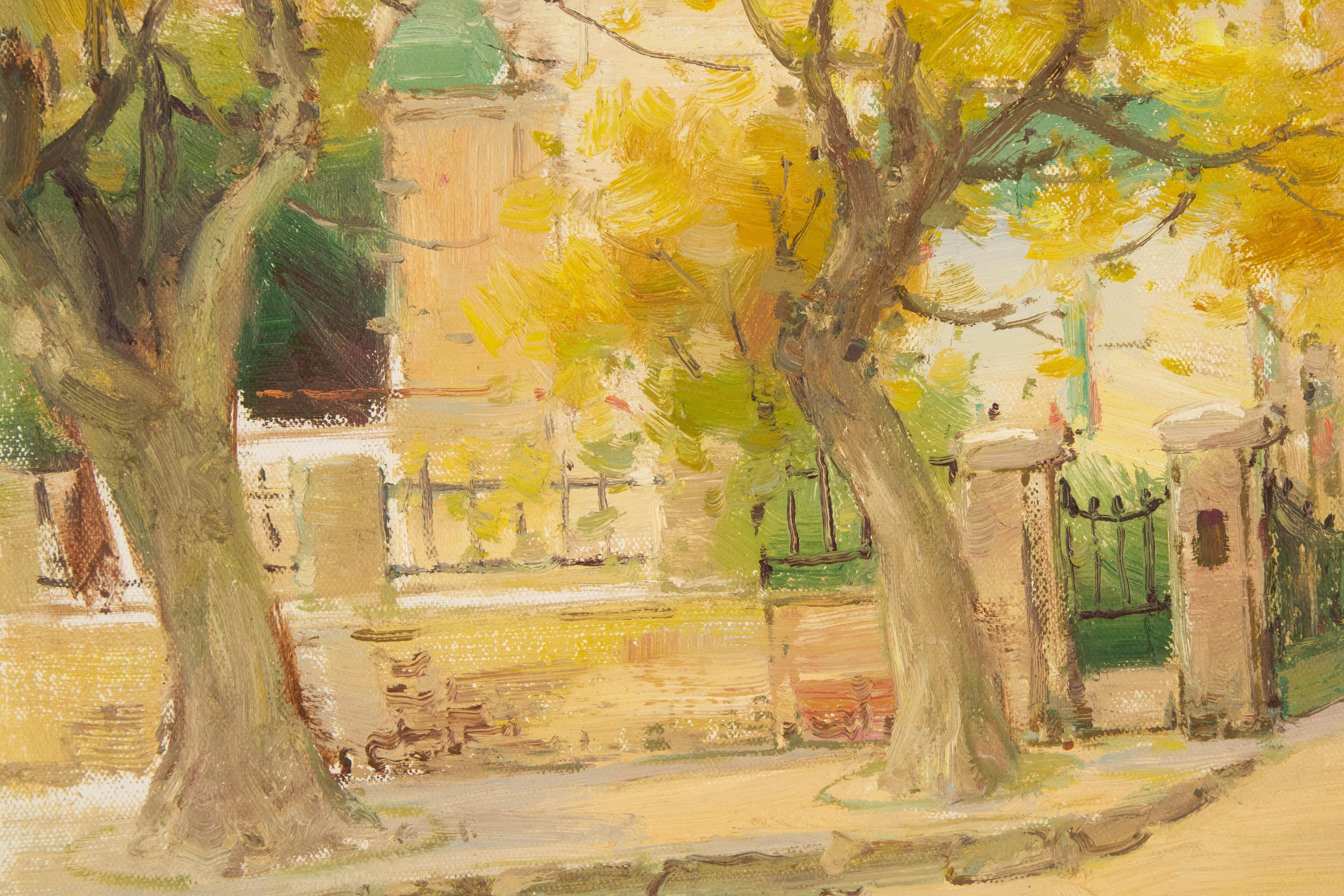 Hongdan Lin Landscape Original Oil On Canvas 