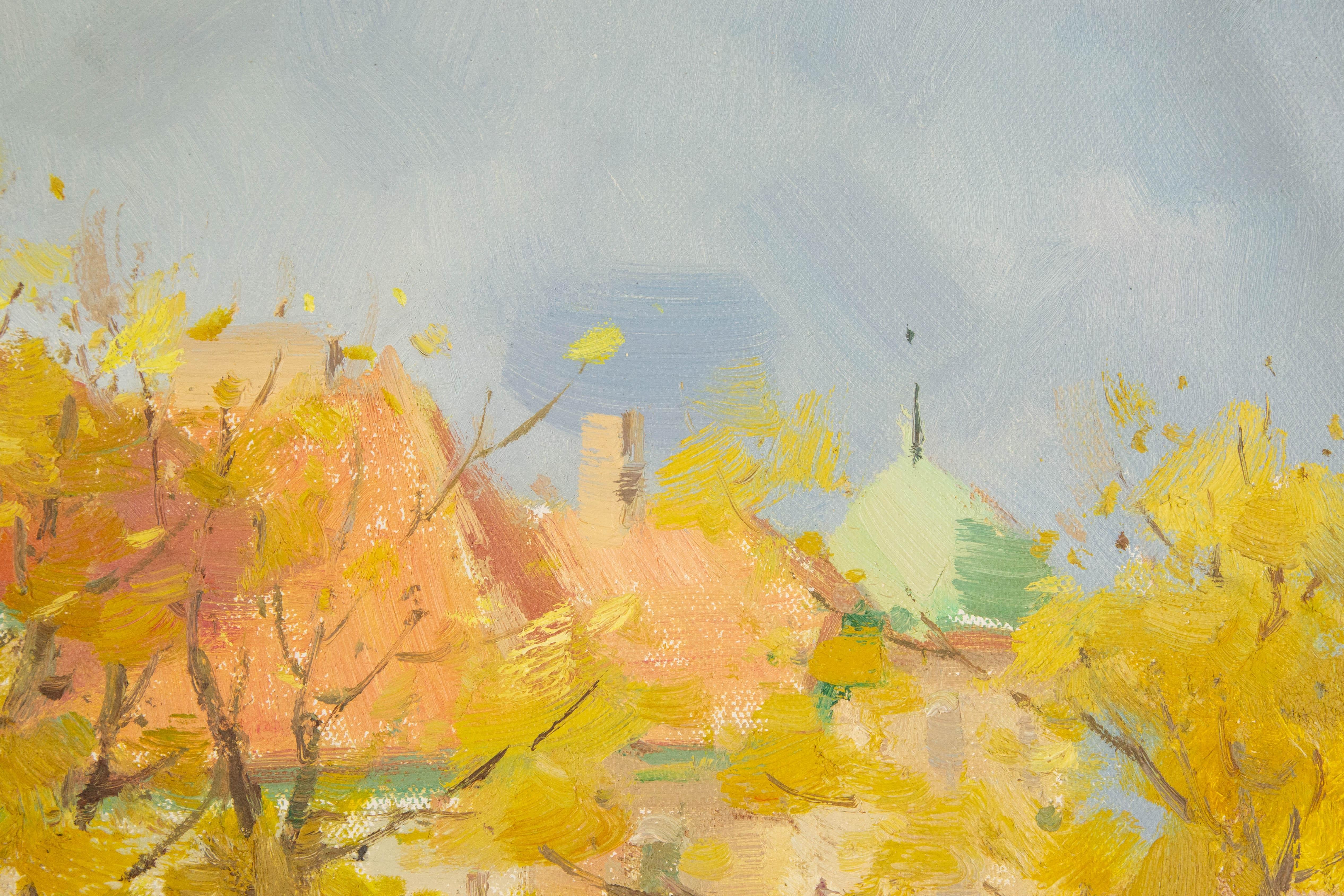 Hongdan Lin Landscape Original Oil On Canvas 