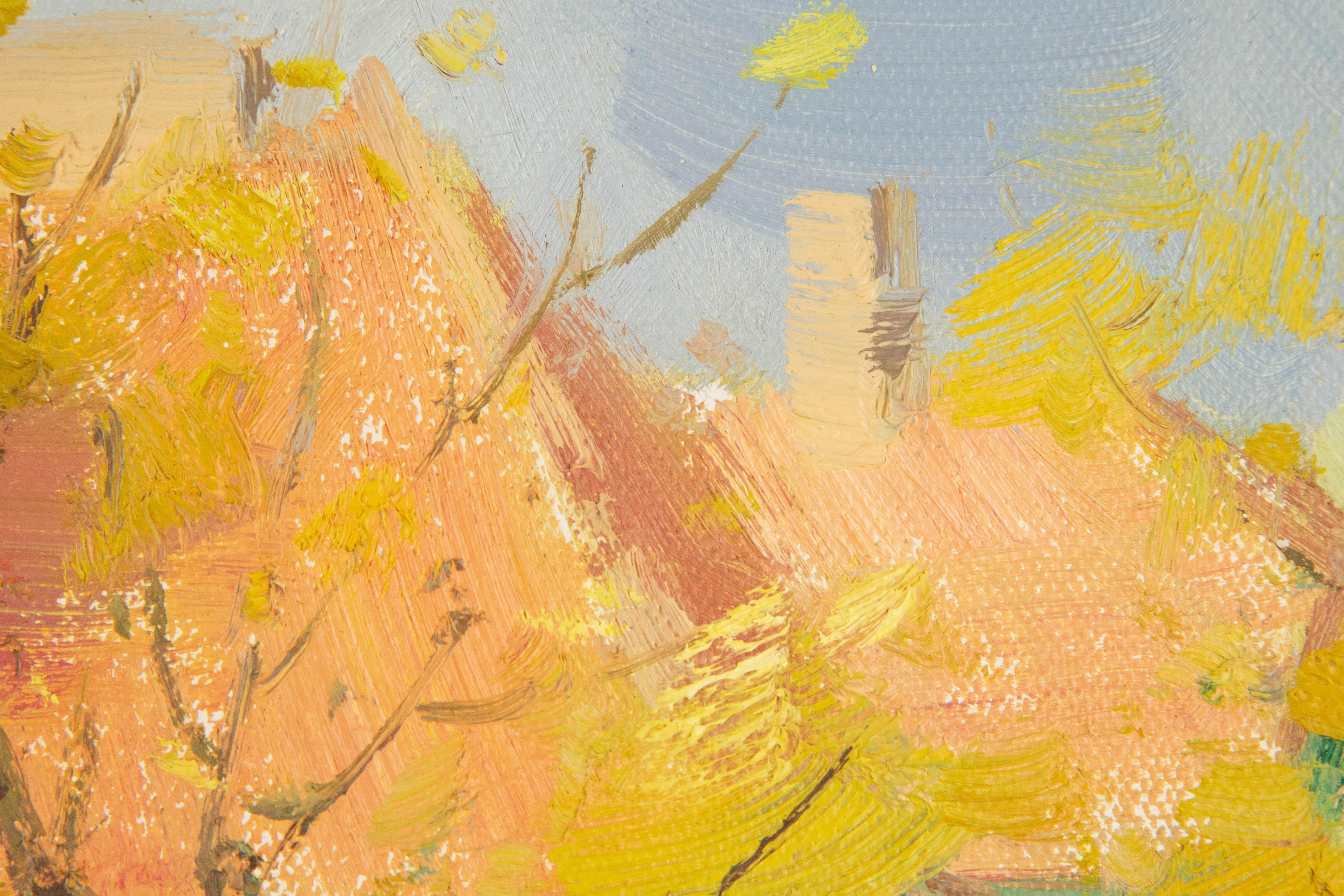 Hongdan Lin Landscape Original Oil On Canvas 